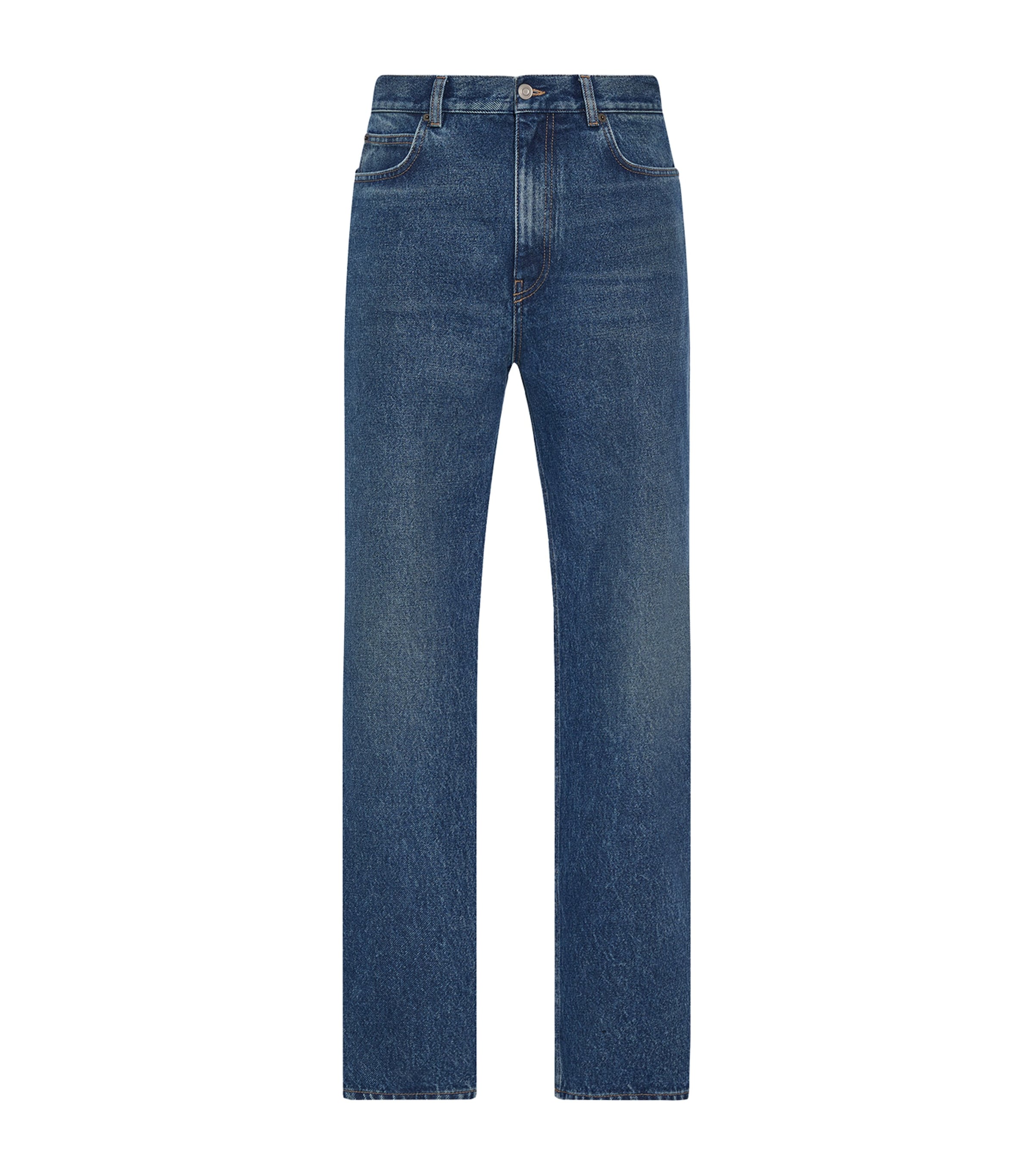 The Row Mens Vanya Straight Jeans Medium Indigo