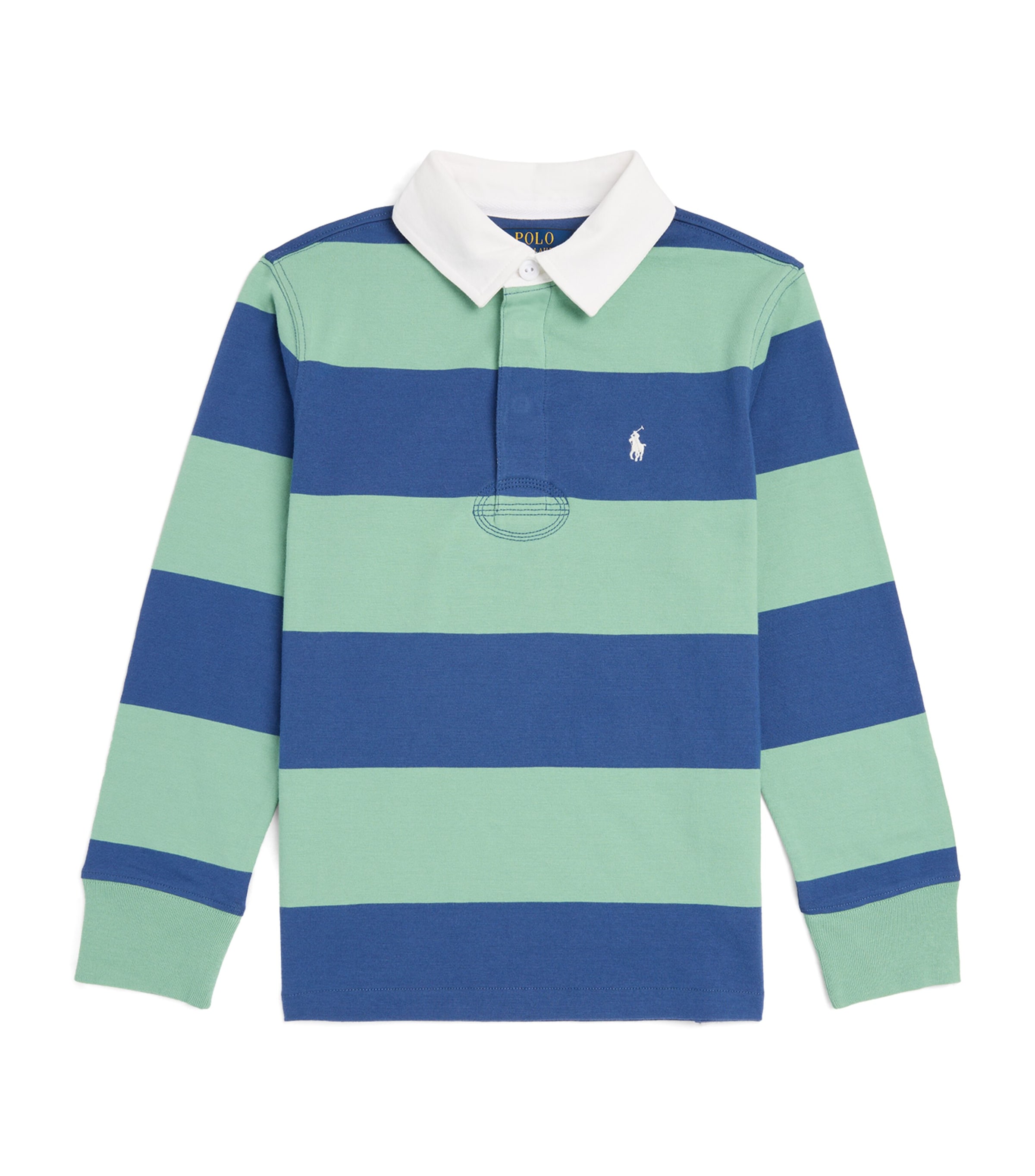 Ralph Lauren Kids Cotton Stripe Rugby Polo Shirt (6-14 Years) Fad Mnt/ol