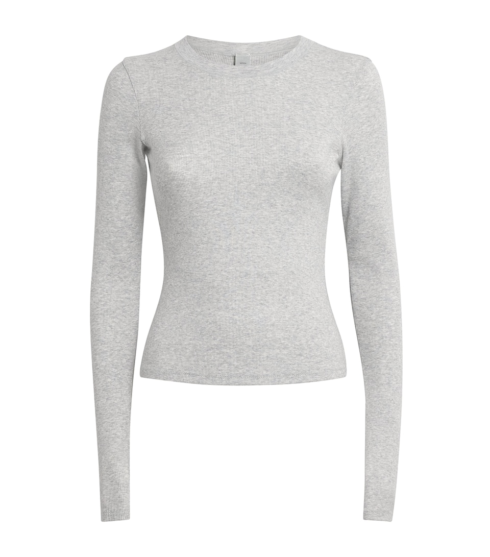 Cotton-Blend Long-Sleeve T-Shirt