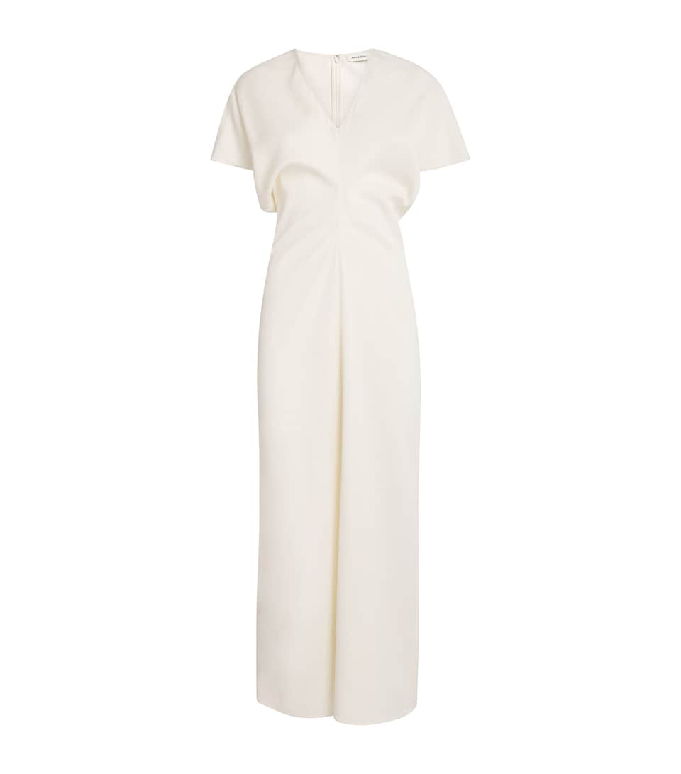 Satin Zadig Midi Dress