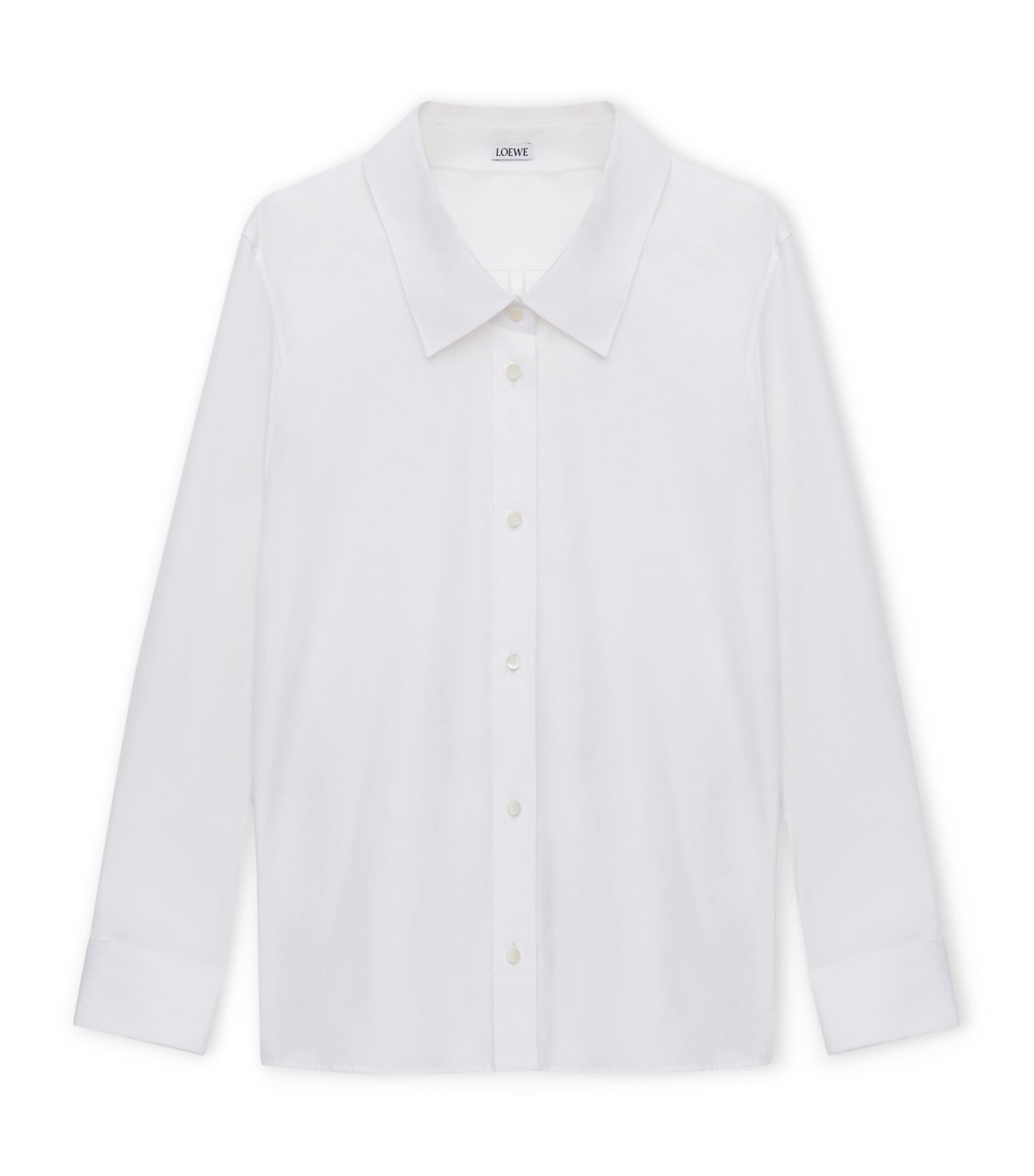 Cotton Cufflink-Detail Shirt
