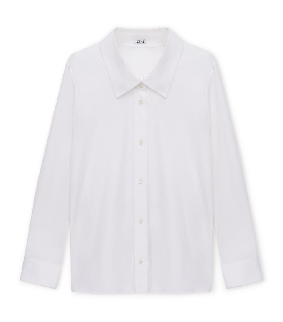 Cotton Cufflink-Detail Shirt