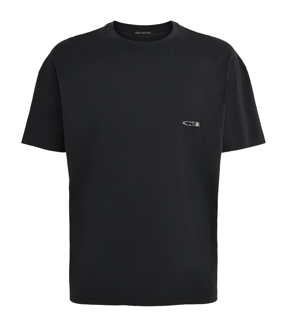 Cole Buxton Mens Cotton Surf T-Shirt Vintage Black