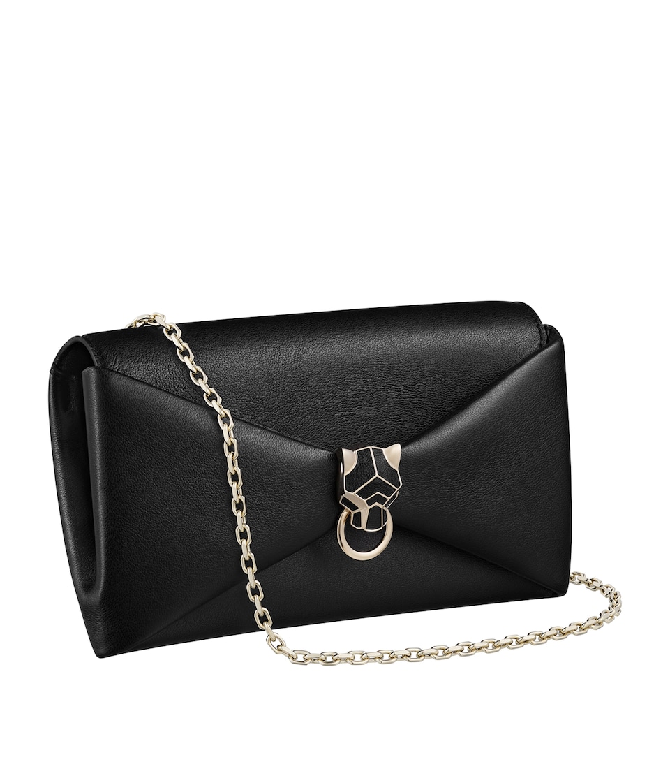 Leather Panthère de Cartier Chain Pouch