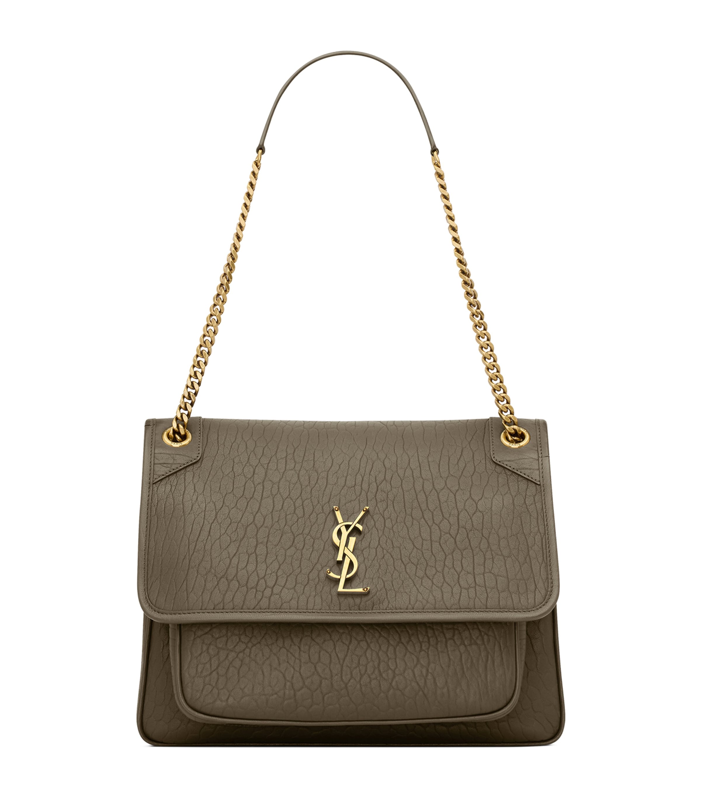 Saint Laurent Medium Lambskin Calypso Shoulder Bag | Harrods US
