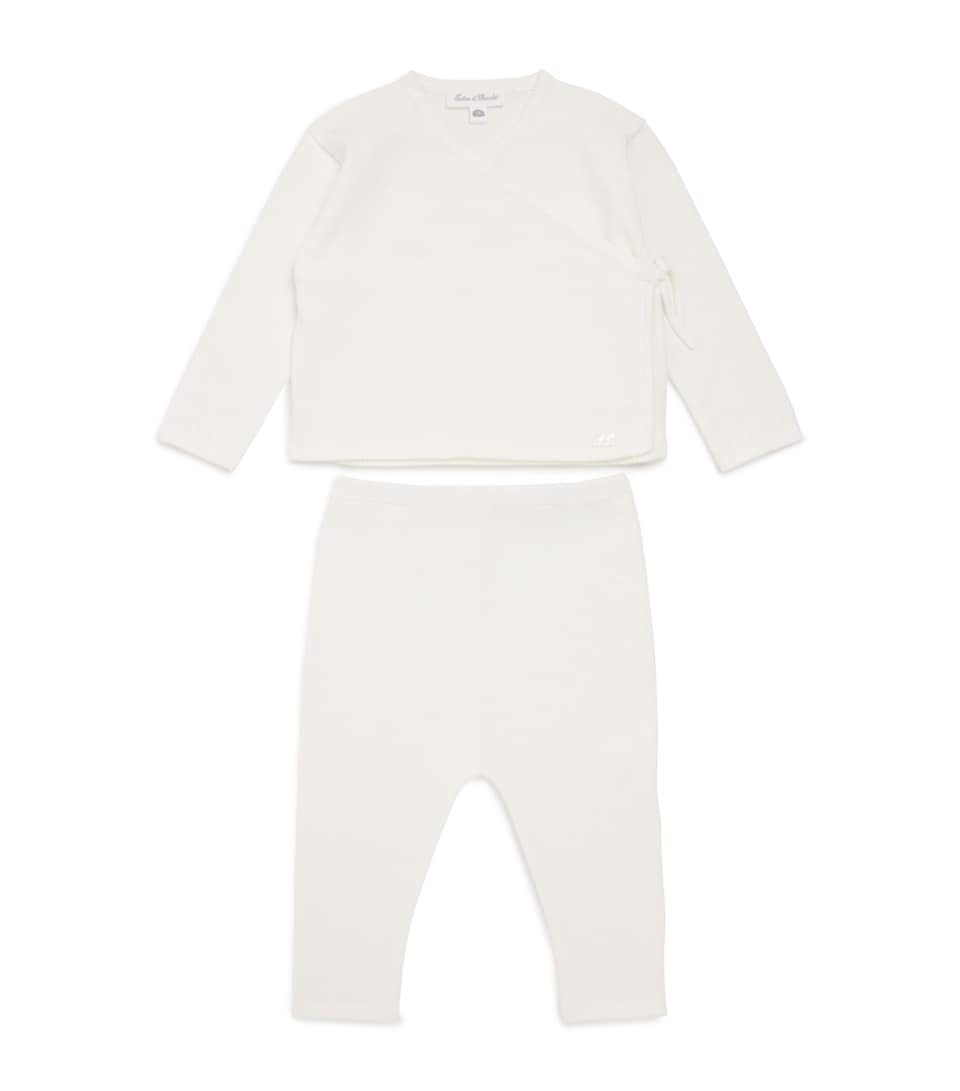 Tartine et Chocolat Cotton Wrap Cardigan and Leggings Set (1-24 Months)