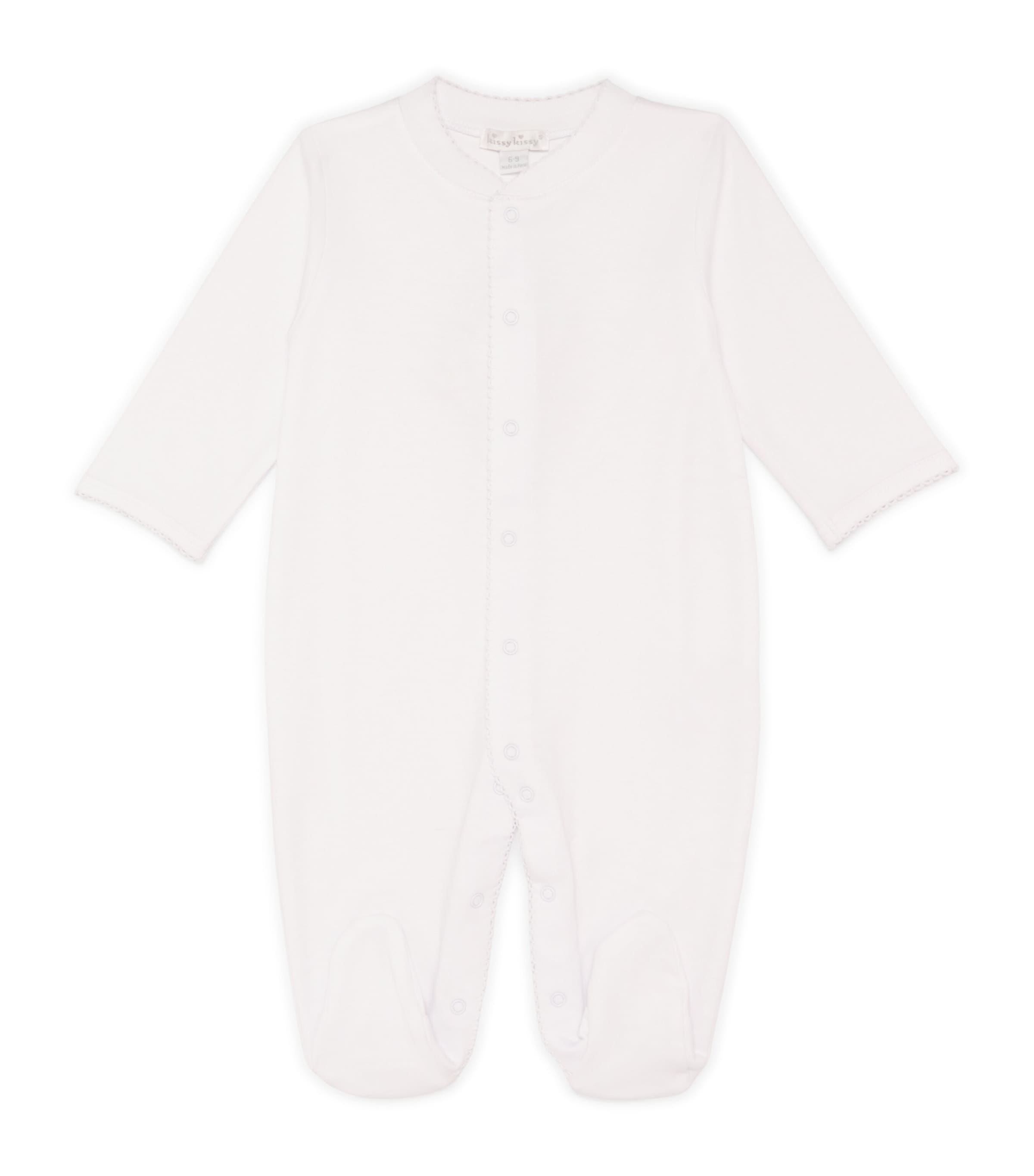 Kissy Kissy Pima Cotton All-In-One (Newborn-9 Months) Wht/white