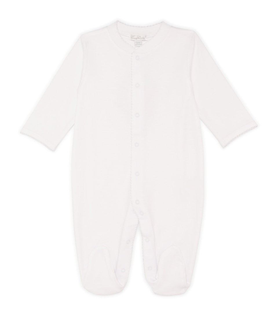 Kissy Kissy Pima Cotton All-In-One (Newborn-9 Months) Wht/white