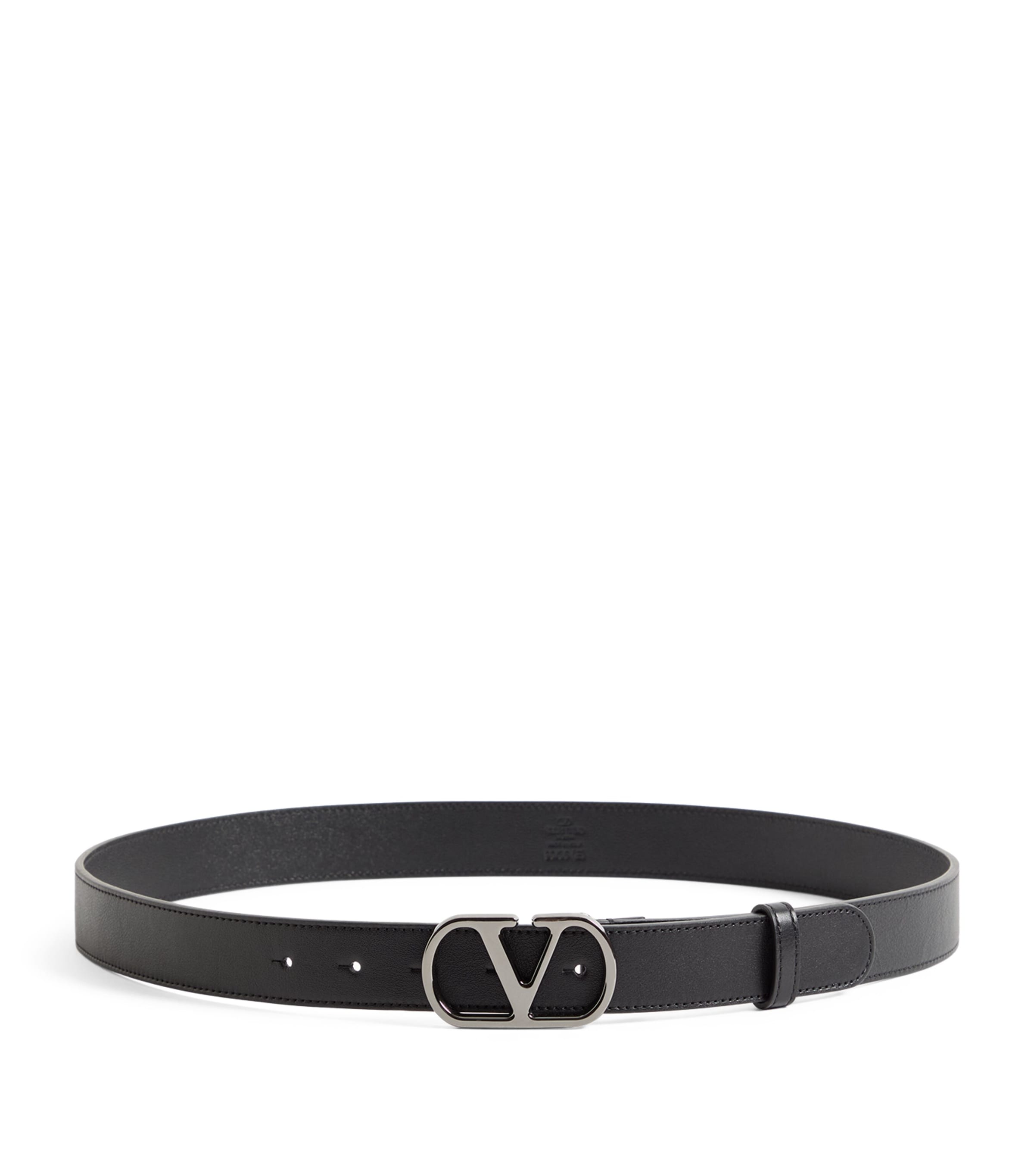 Leather VLogo Signature Belt