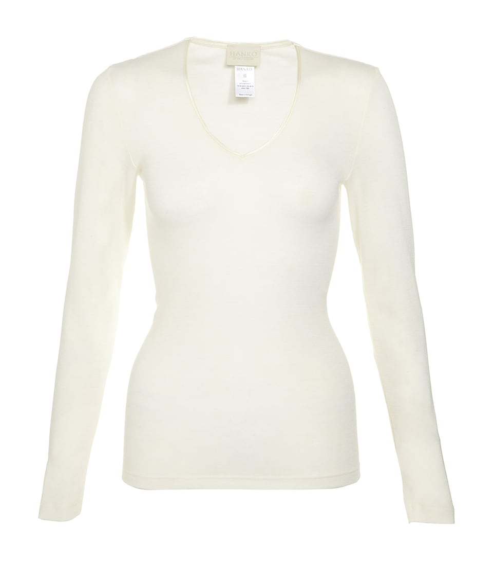 Wool and Silk Long Sleeve Top