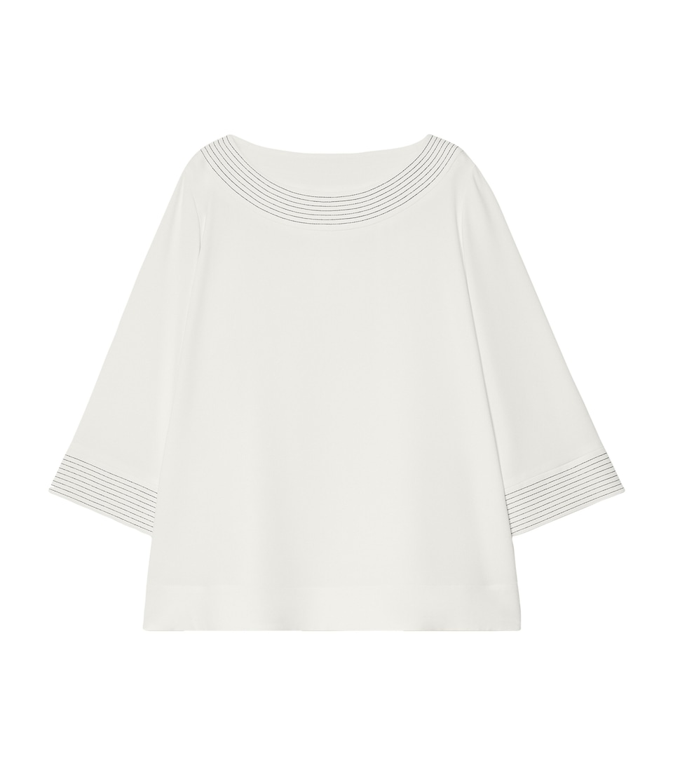 Scoop-Neck Blouse