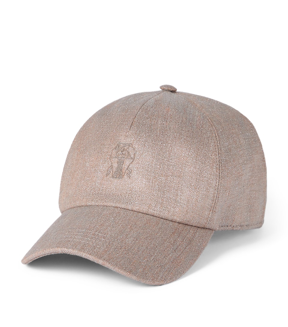 Linen-Blend Baseball Cap