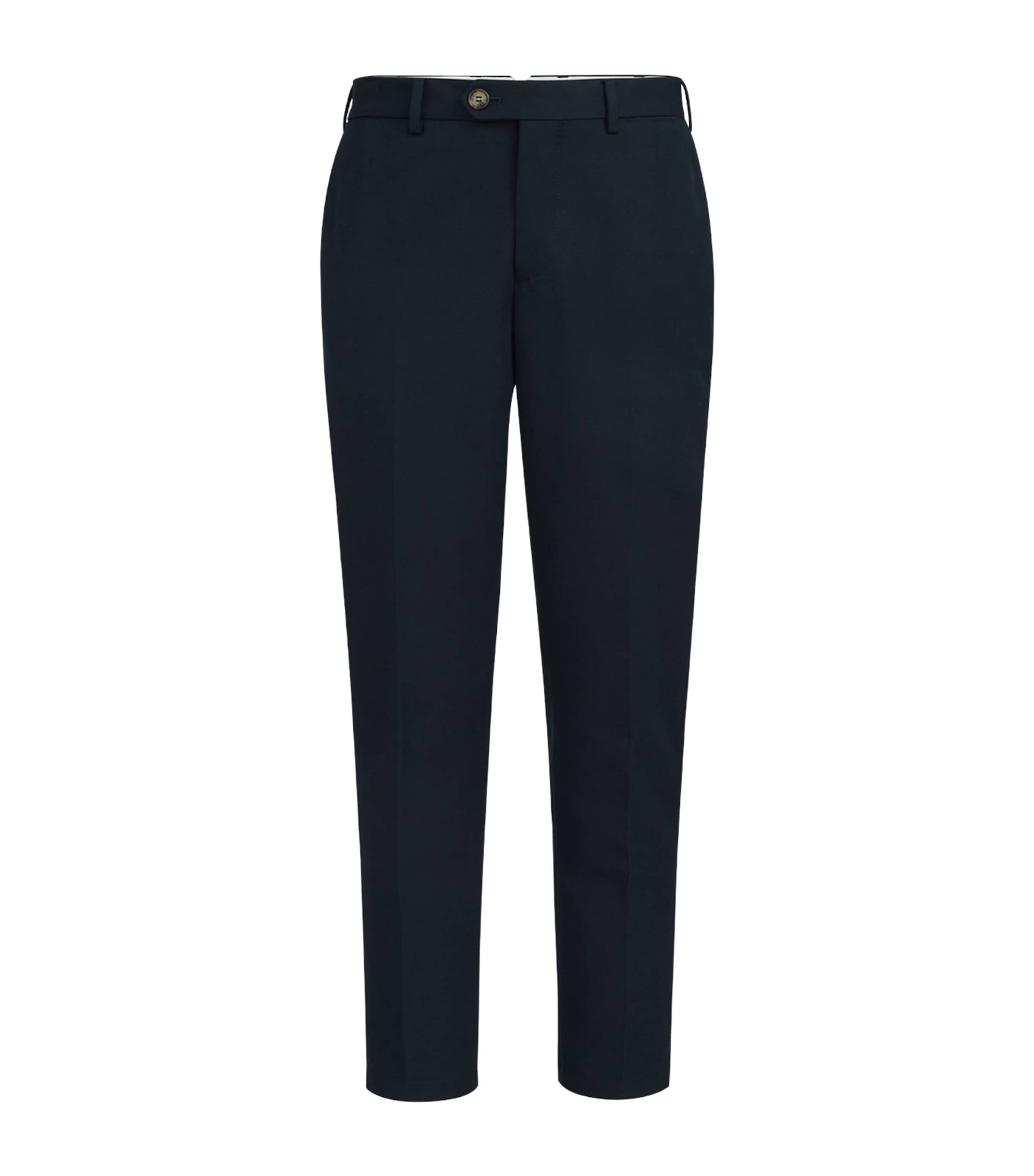 Brunello Cucinelli Mens Cotton-Virgin Wool Gabardine Trousers