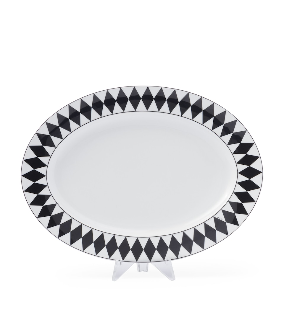 Chequerboard Serving Plate (40cm)