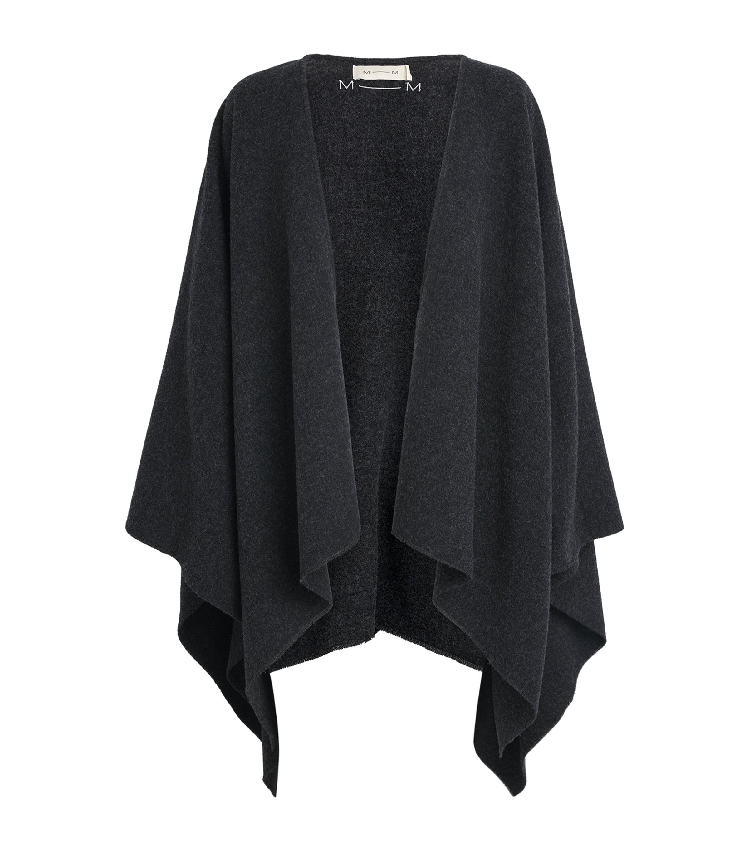 MM Womens Wool-Blend Cardigan Dark Grey