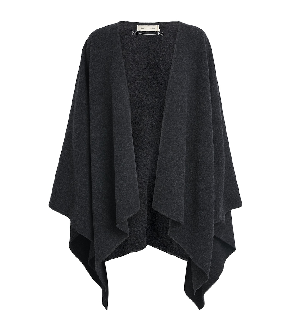 MM Womens Wool-Blend Cardigan Dark Grey