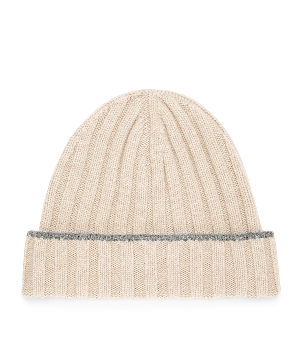 Cashmere Ribbed Beanie