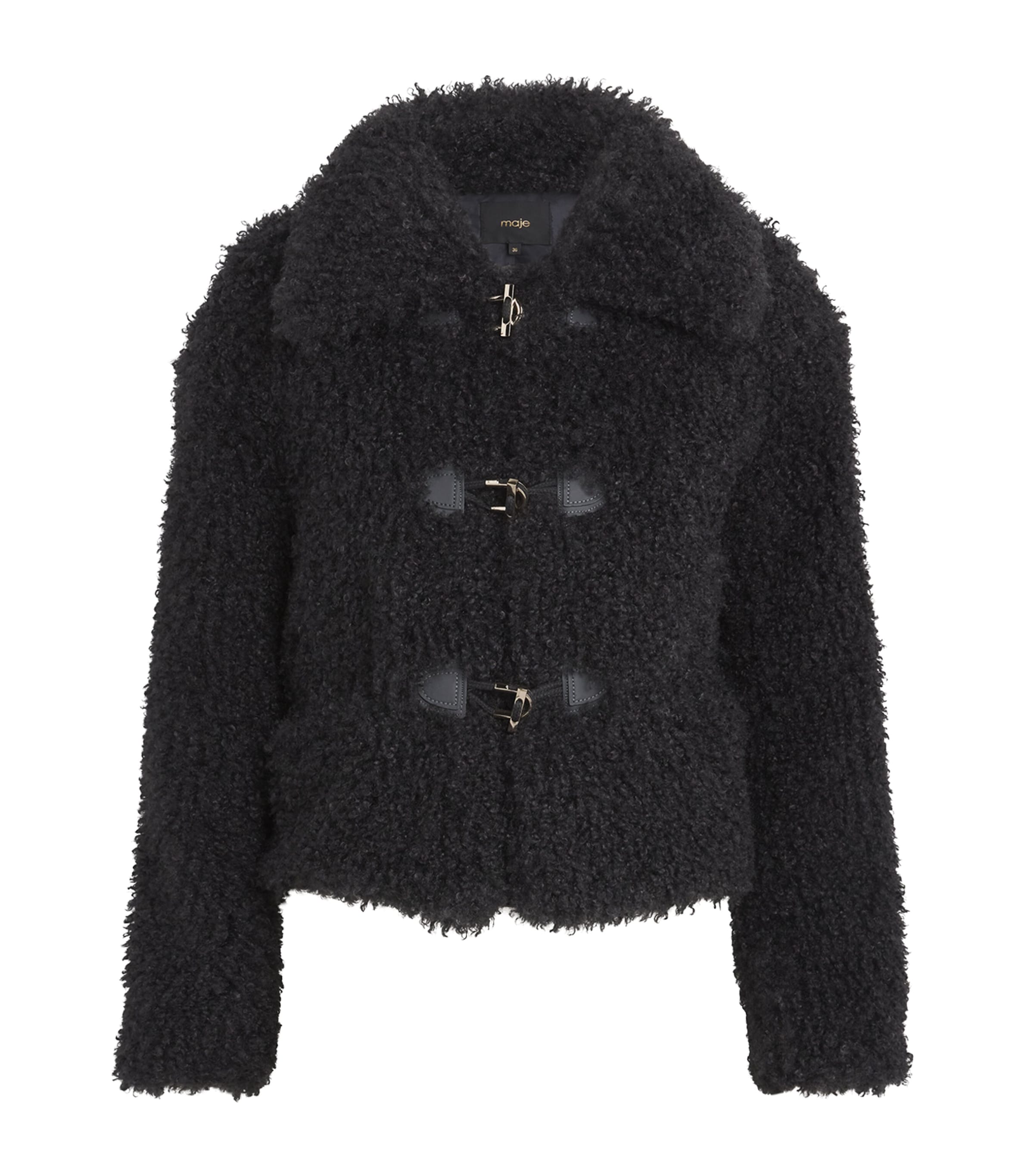 Faux-Shearling Cropped Jacket