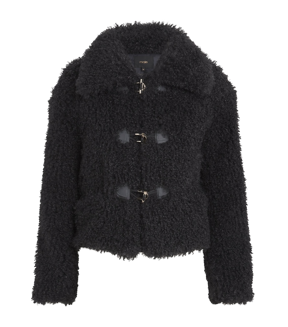 Faux-Shearling Cropped Jacket