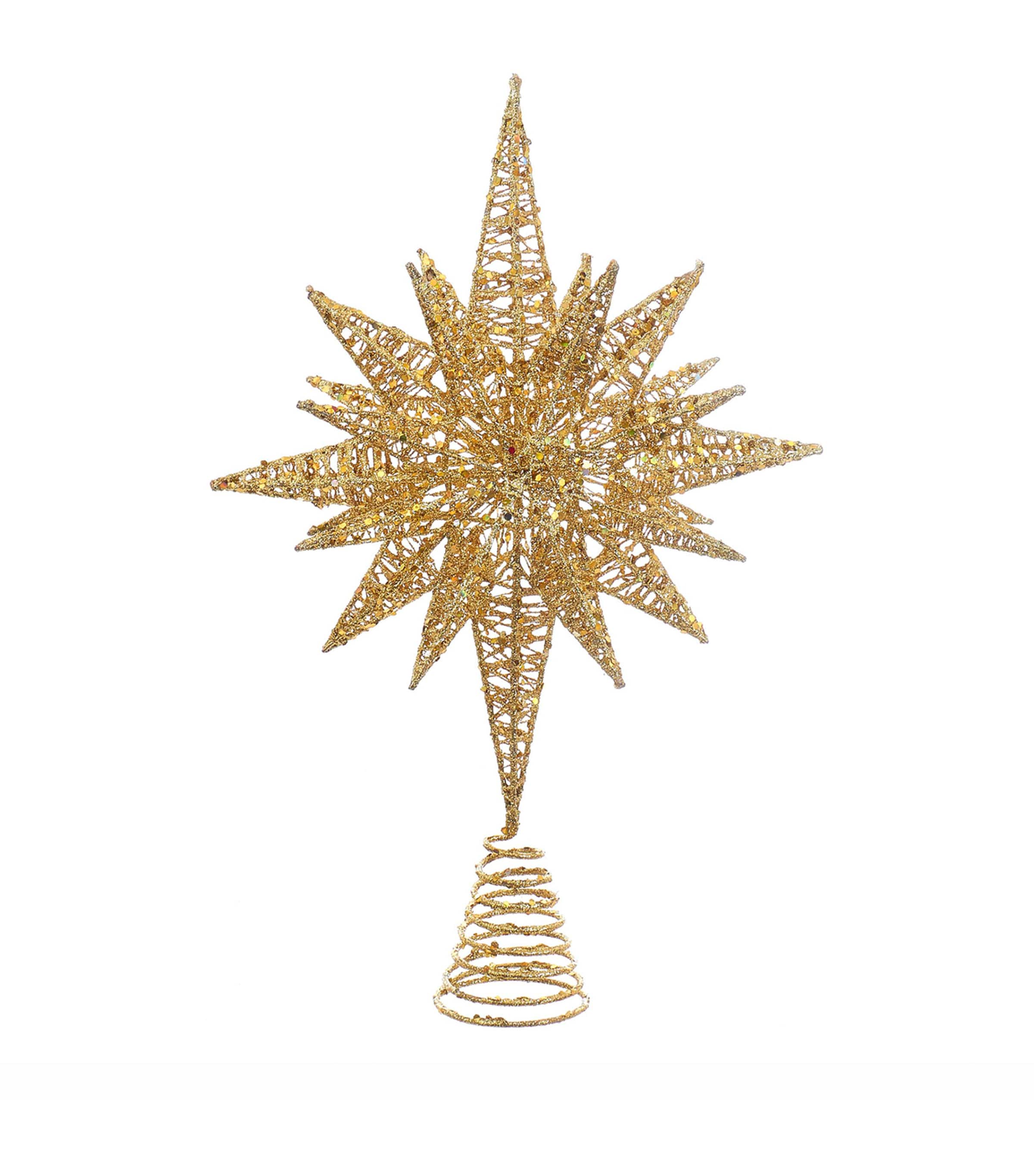 Kurt.S.Adler Glitter Star Tree Topper (42cm)
