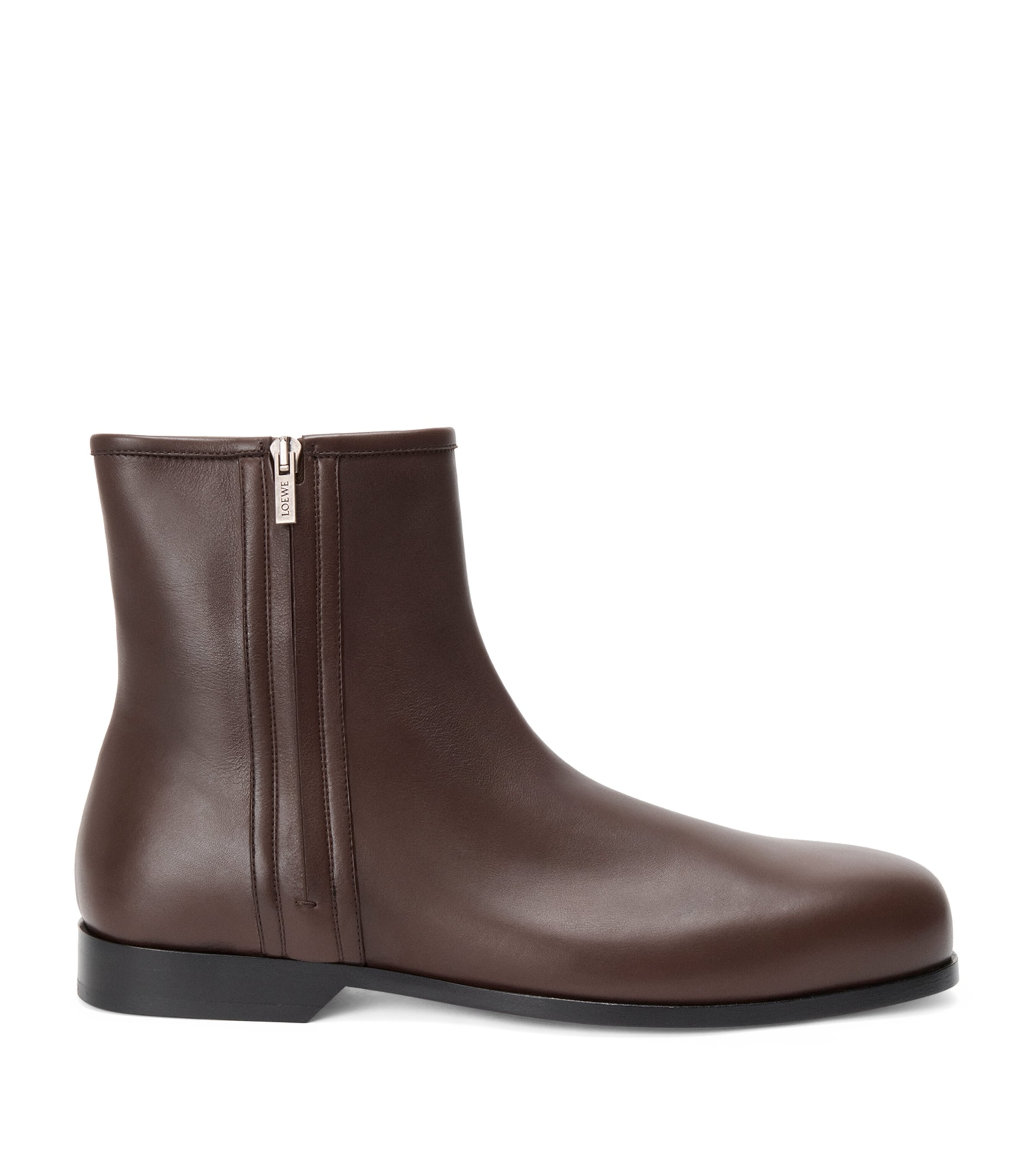 Leather Bobine Ankle Boots