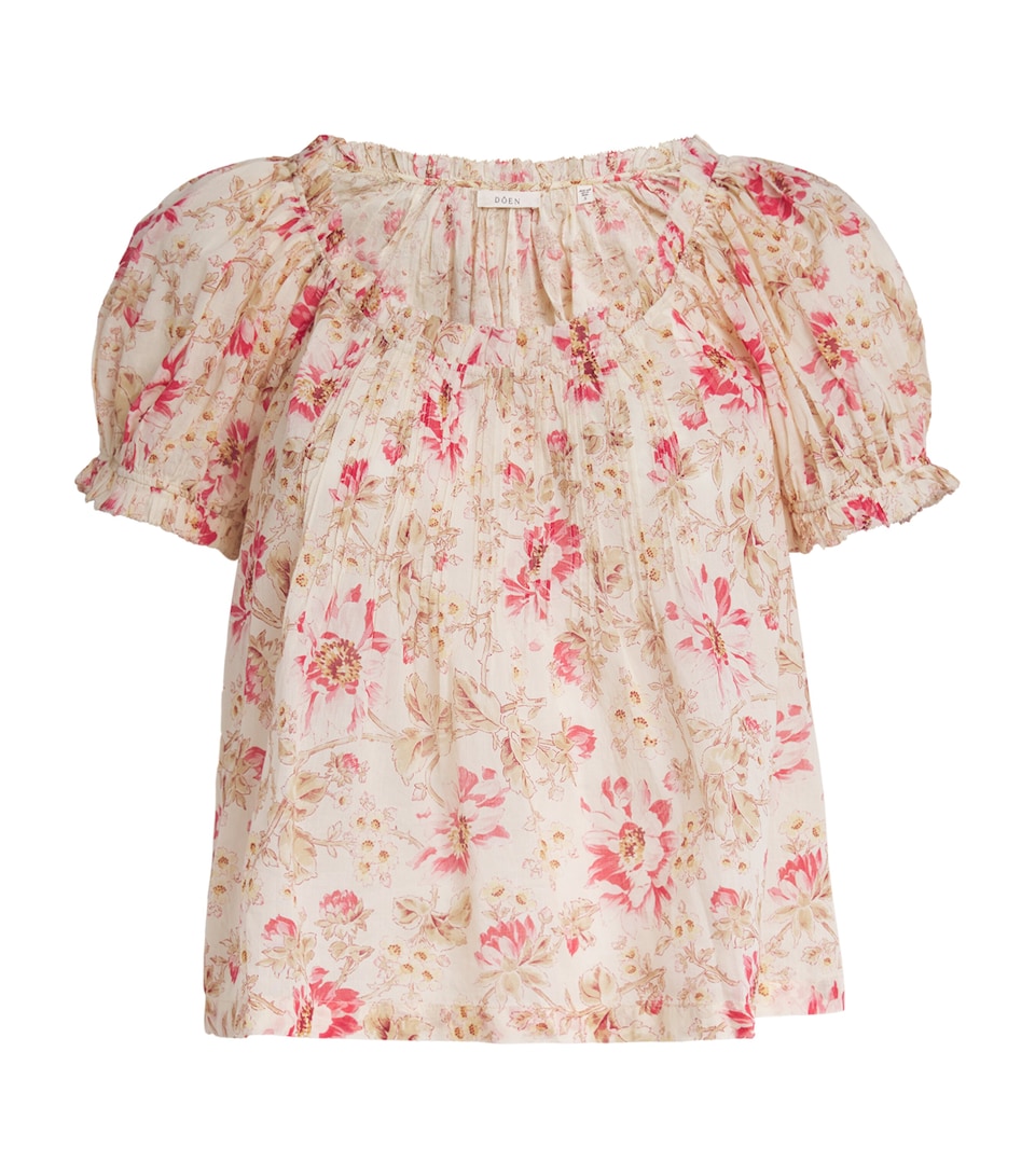 Organic Cotton Floral Frederica Blouse