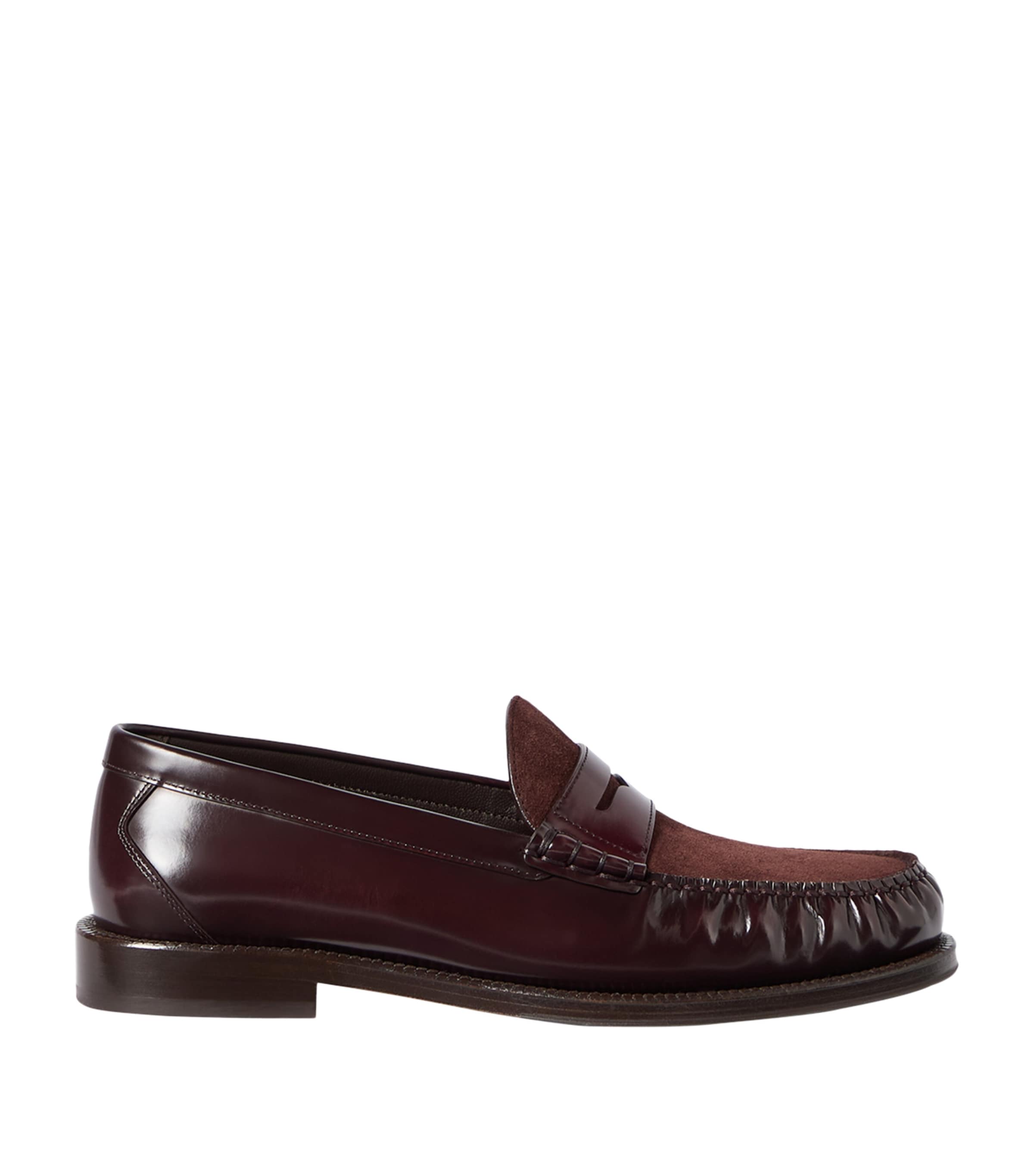 Brunello Cucinelli Patent Leather Penny Loafers