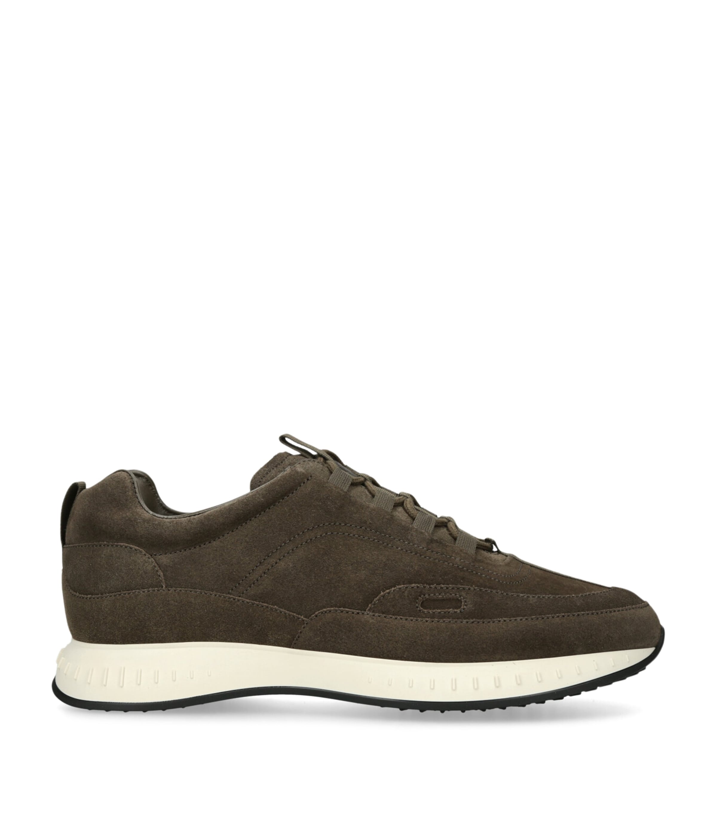 John Lobb Suede Stream Elastic Sneakers Khaki