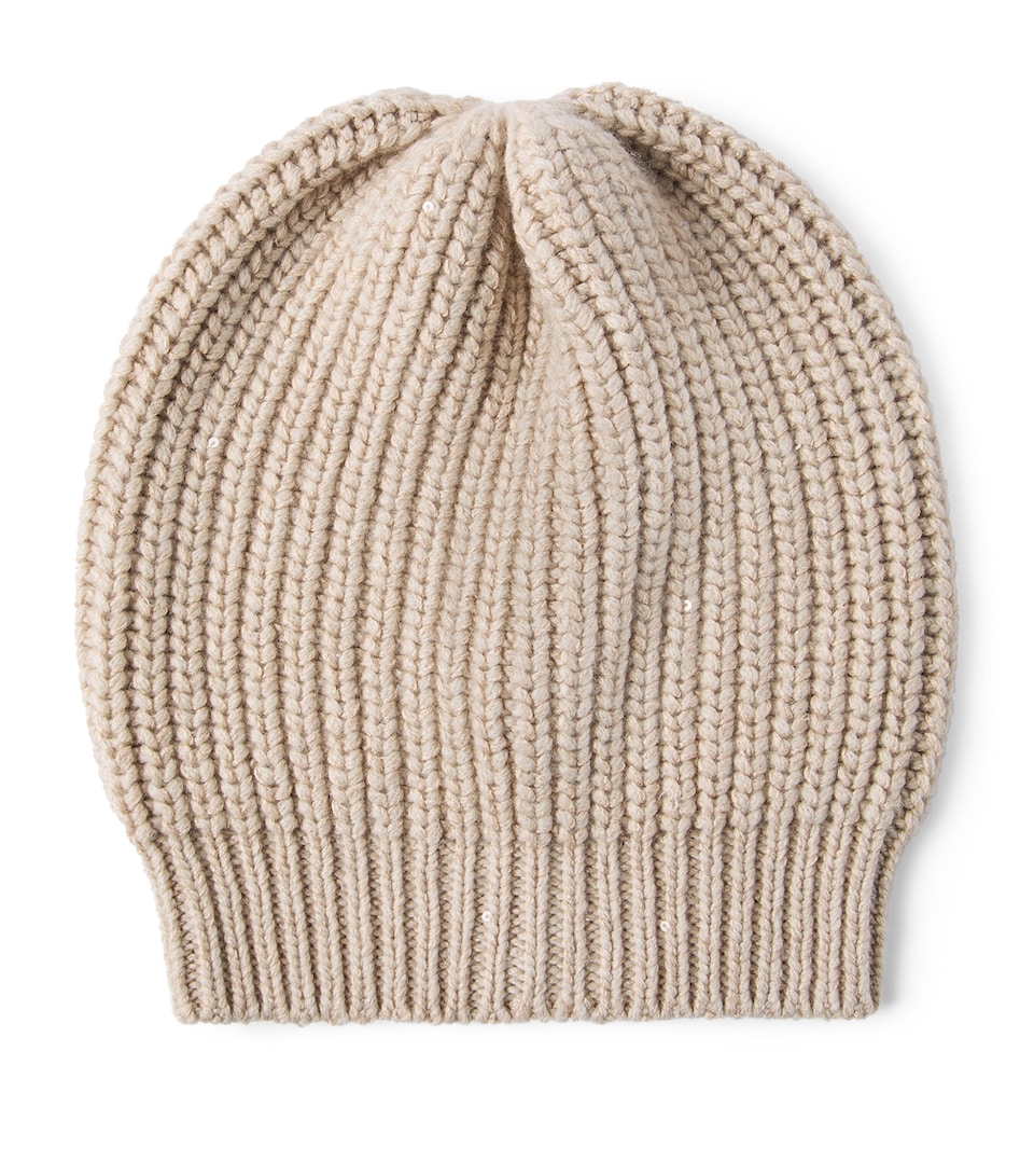 Brunello Cucinelli Cashmere-Silk Sequinned Beanie