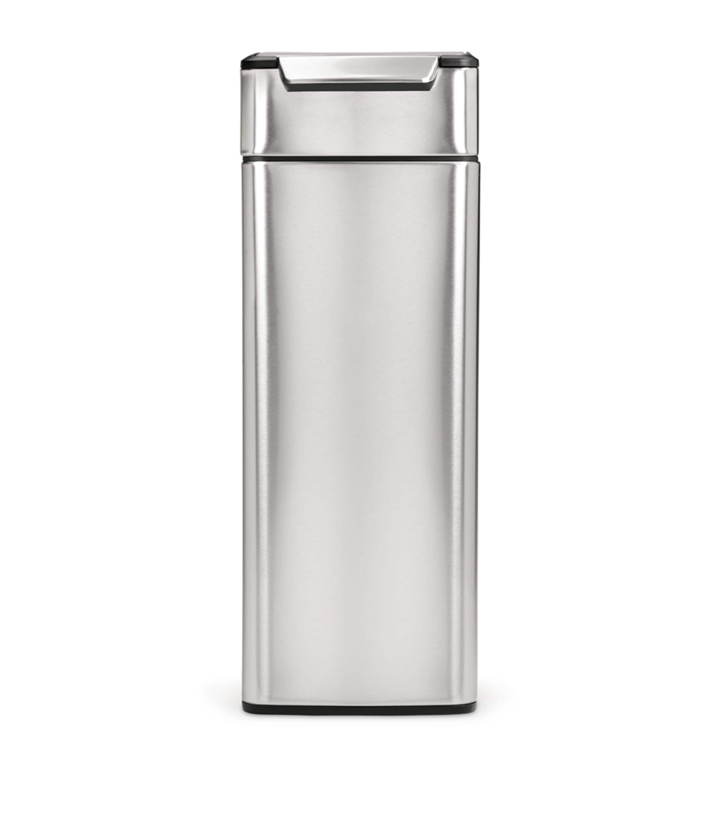 Slim Brushed Steel Pedal Bin (40L)