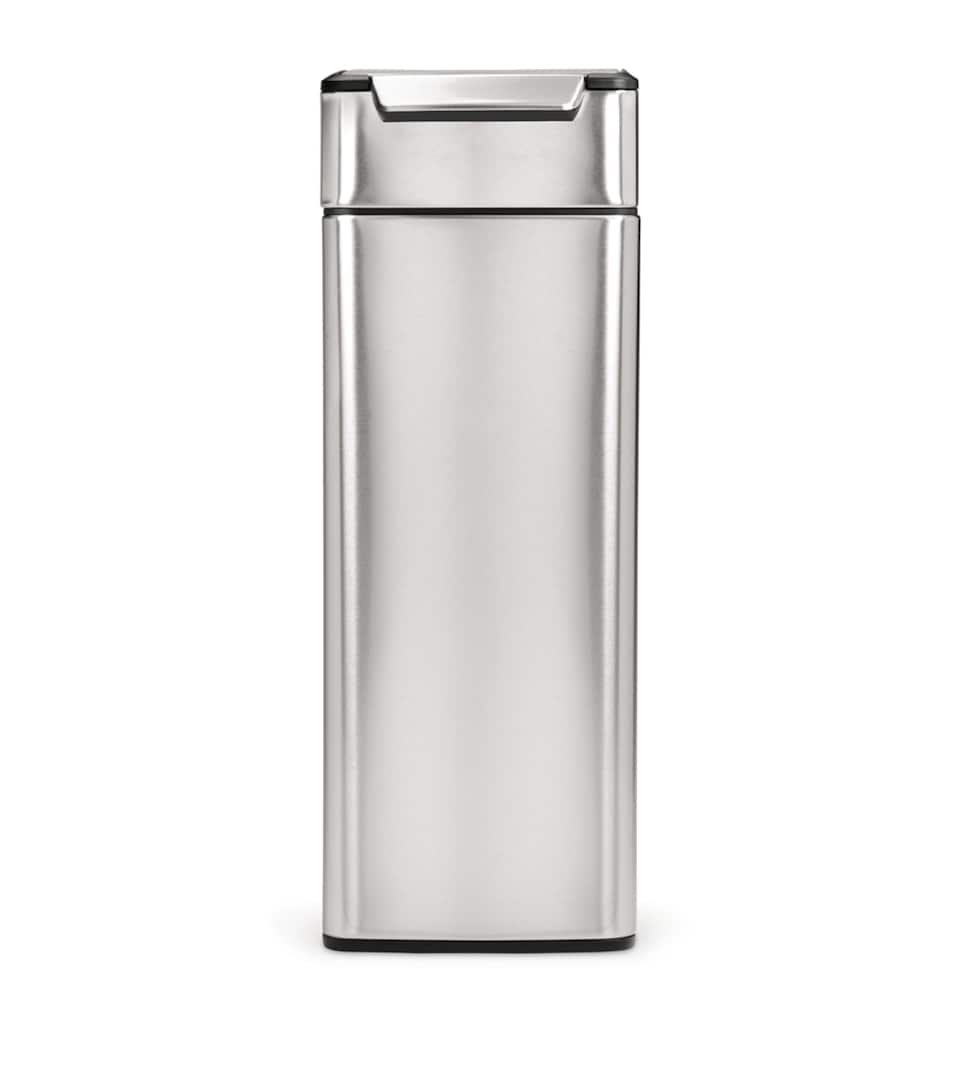 Slim Brushed Steel Pedal Bin (40L)