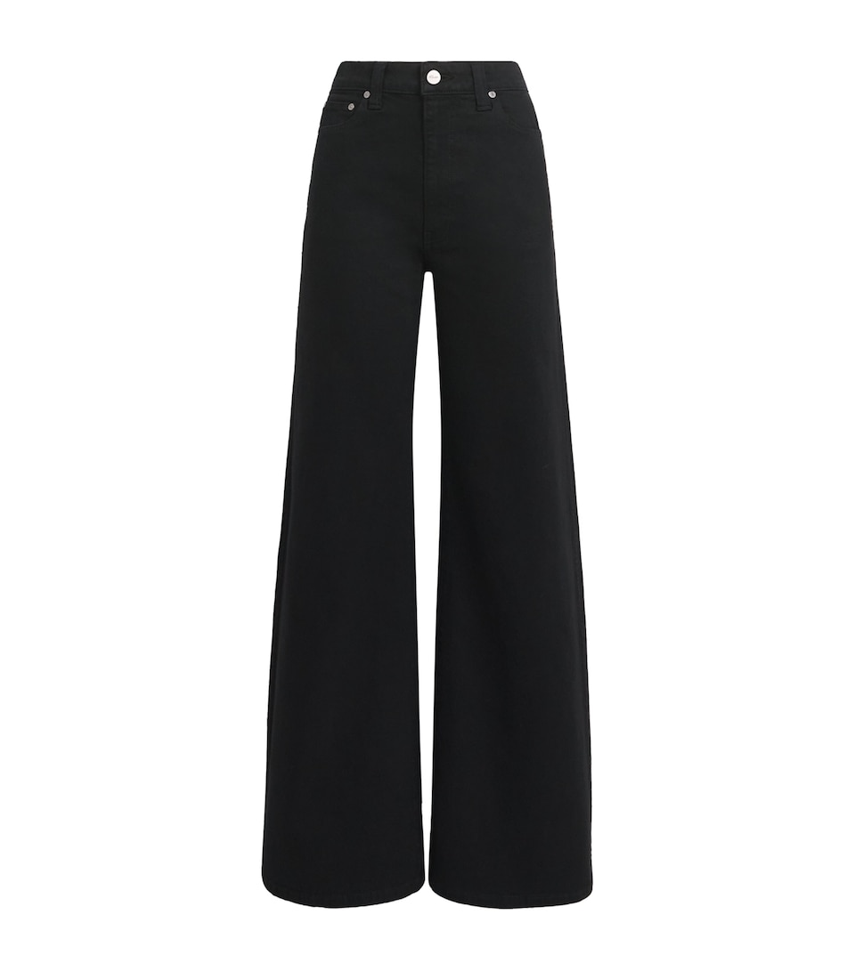 Khaite Womens Dane Wide-Leg Jeans Carlyle
