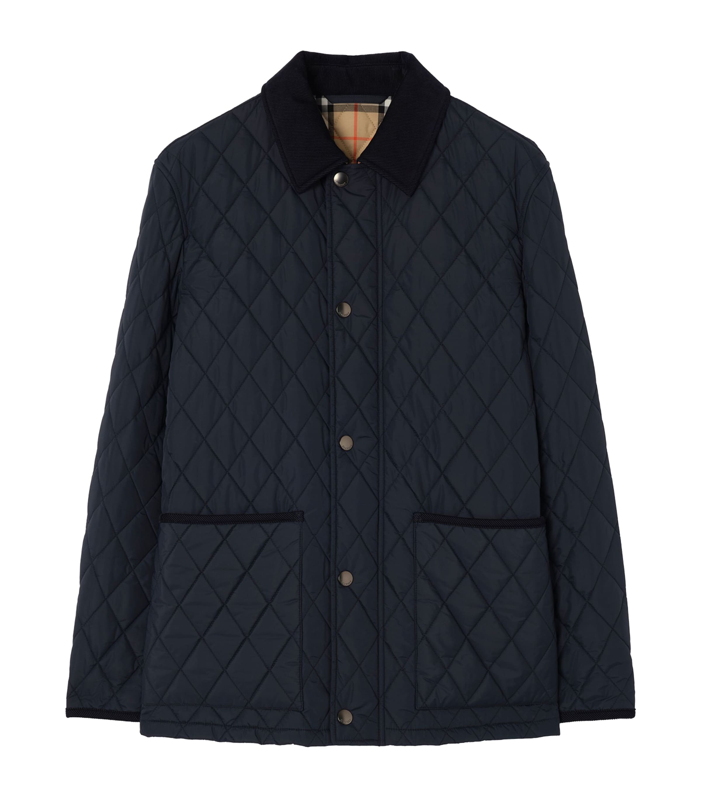 Burberry Mens Quilted Barn Jacket Navy