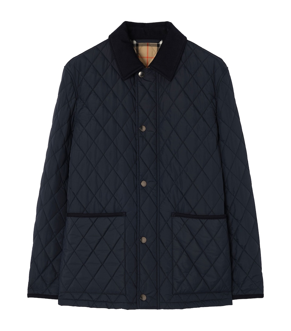 Burberry Mens Quilted Barn Jacket Navy