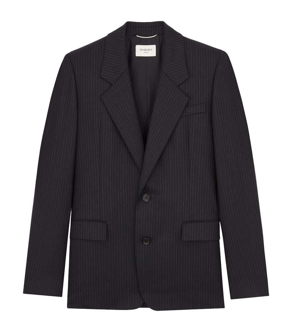 Wool Chalk-Stripe Blazer