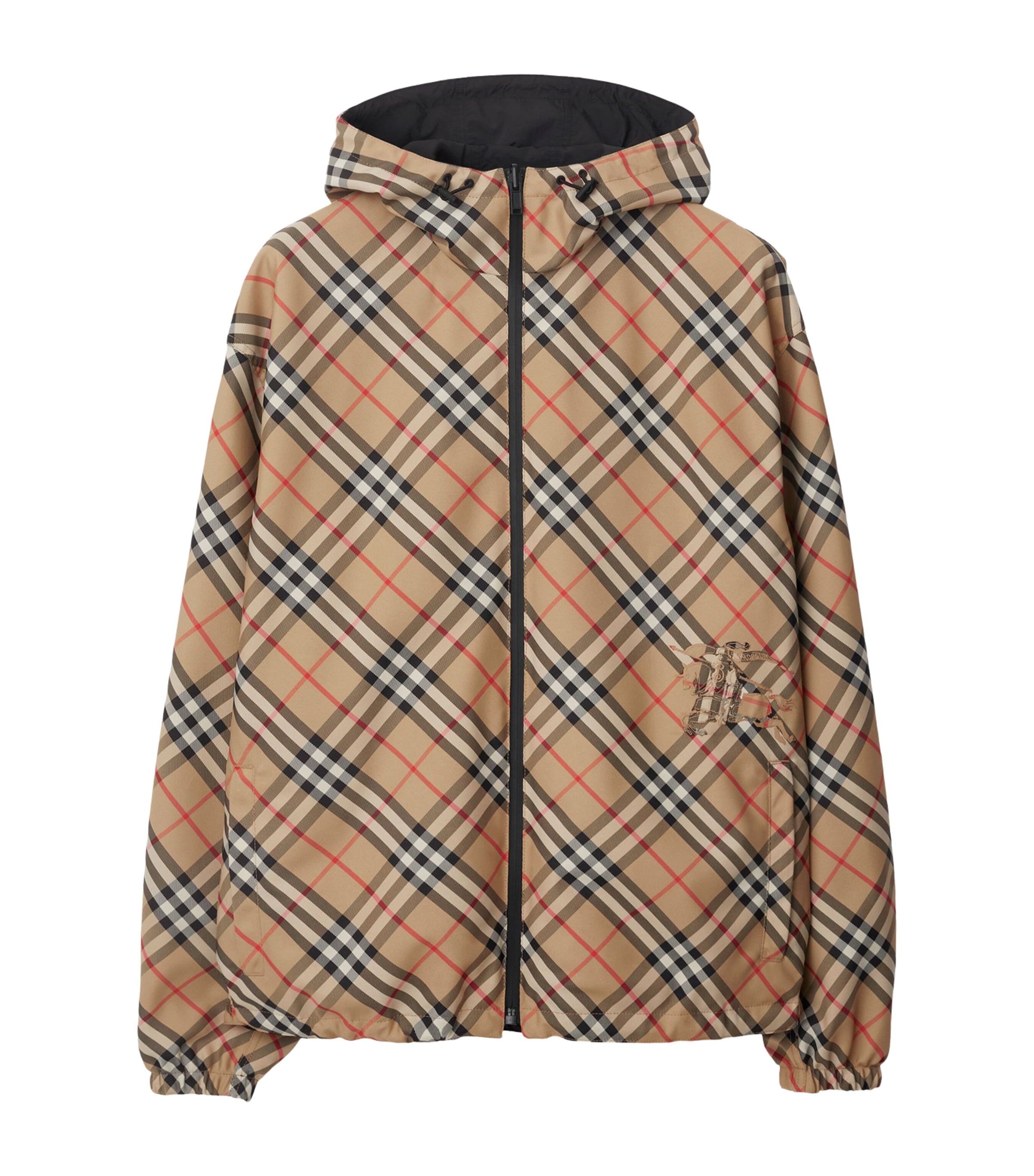 Burberry Mens Reversible Check EKD Jacket Sand Ip Check