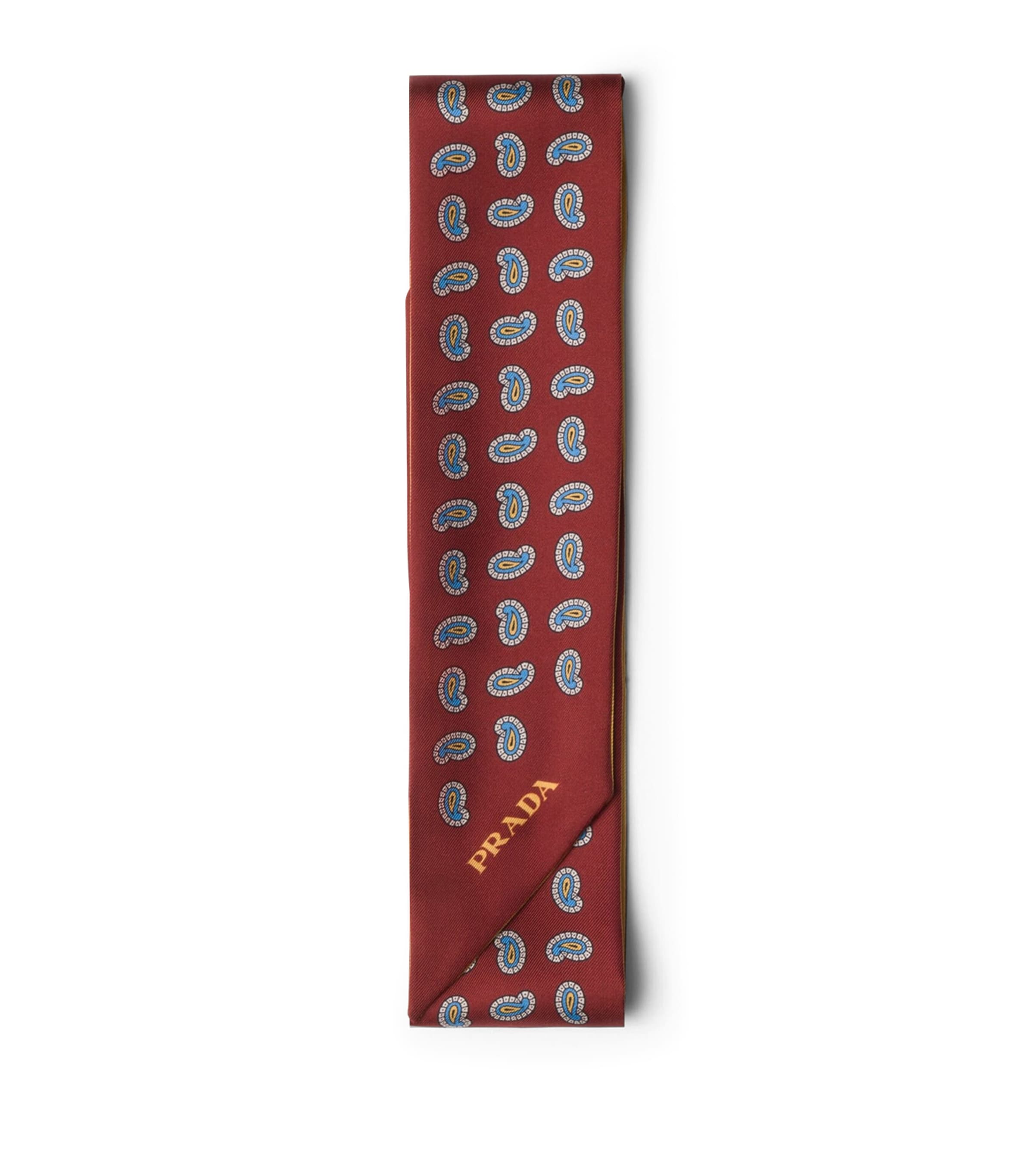 【関税込み】PRADA Symbole' print scarf Red Prada Symbole Silk Printed Twill Scarf () IFCHIC.COM