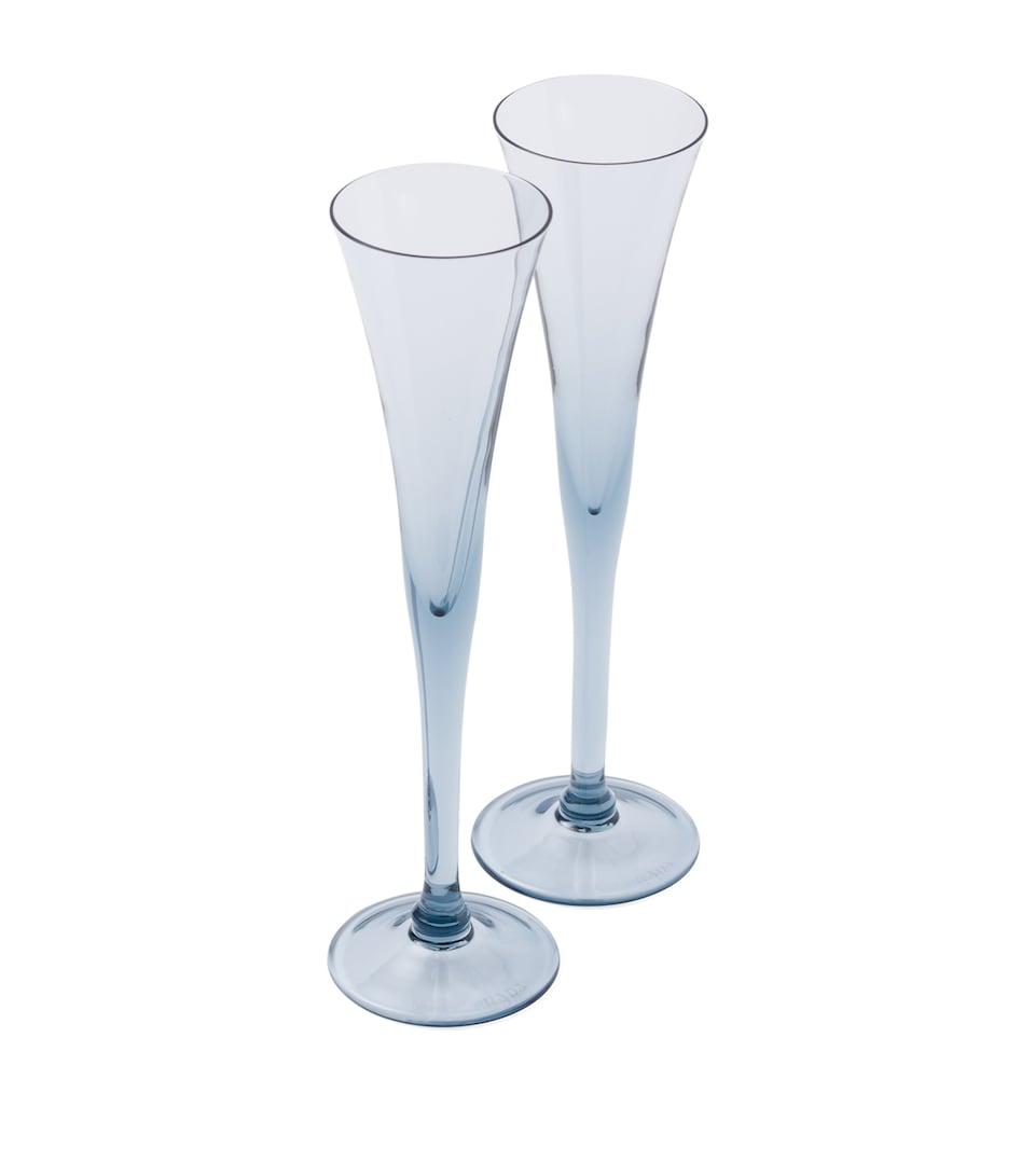 Set of 2 New York Champagne Flutes