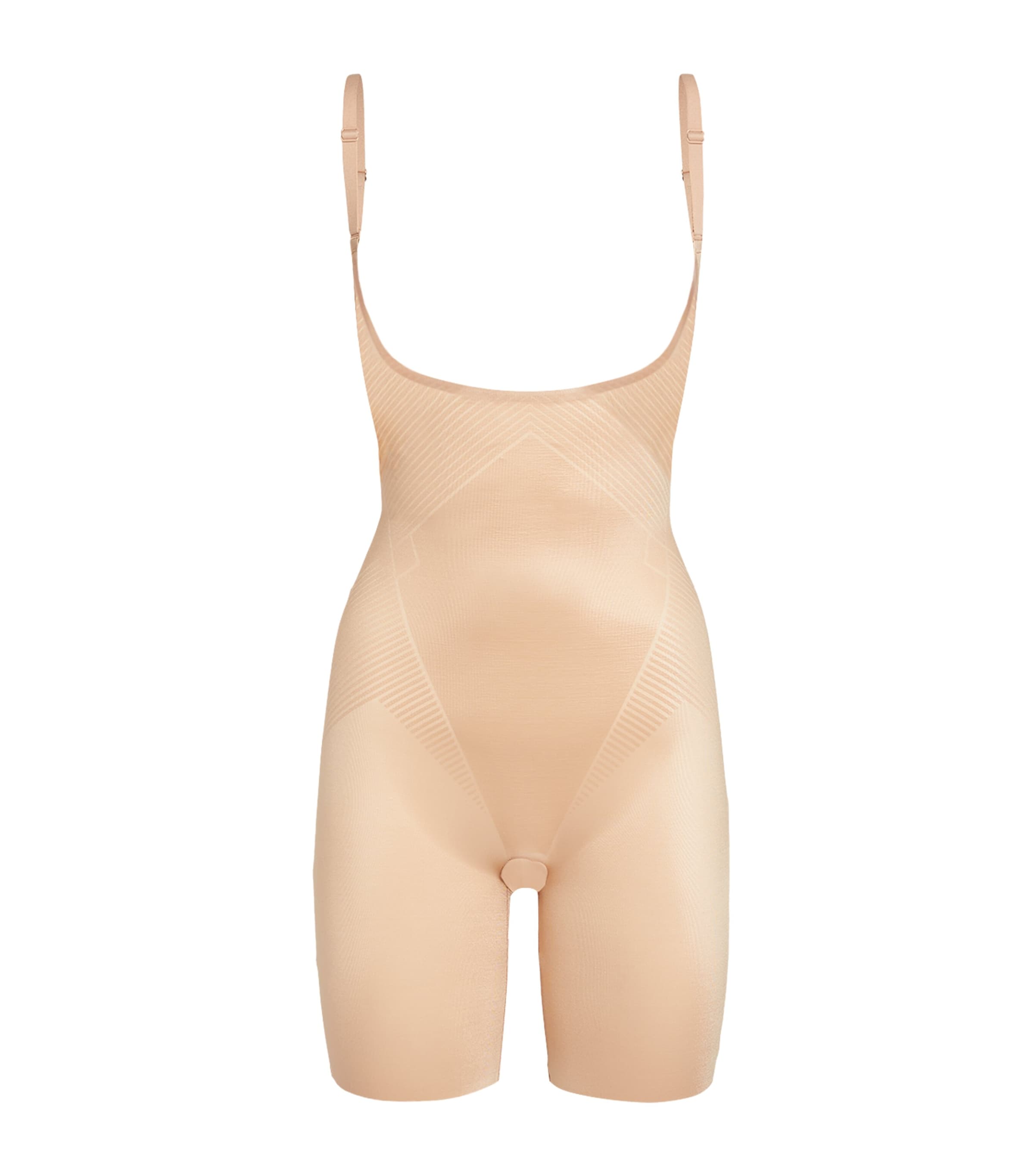 SPANXshape Invisible Open-Bust Mid-Thigh Bodysuit - Medium Control