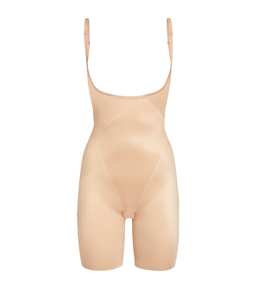 SPANXshape Invisible Open-Bust Mid-Thigh Bodysuit - Medium Control