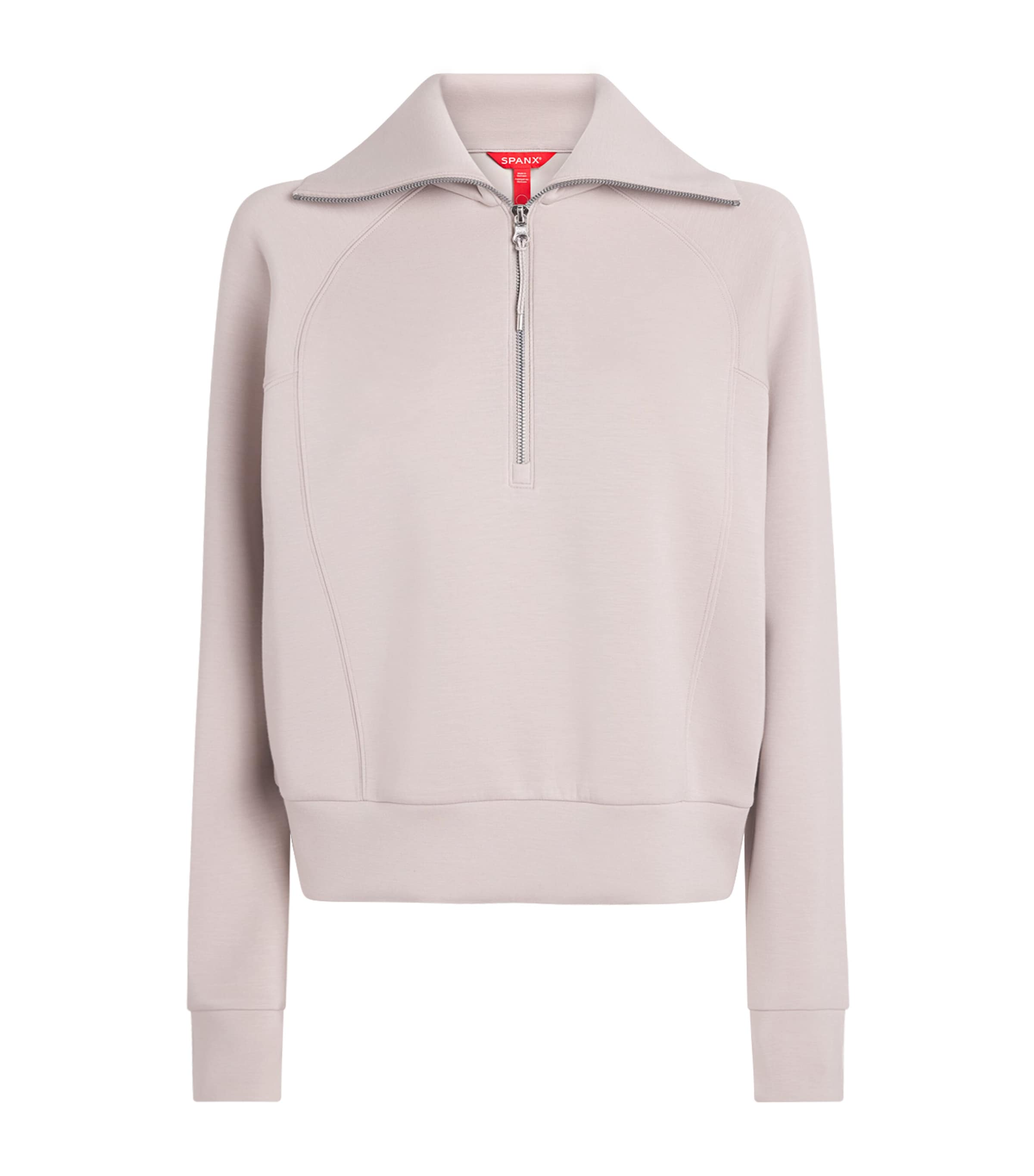SPANX Womens SPANX AirEssentials Half-Zip Sweater French Grey