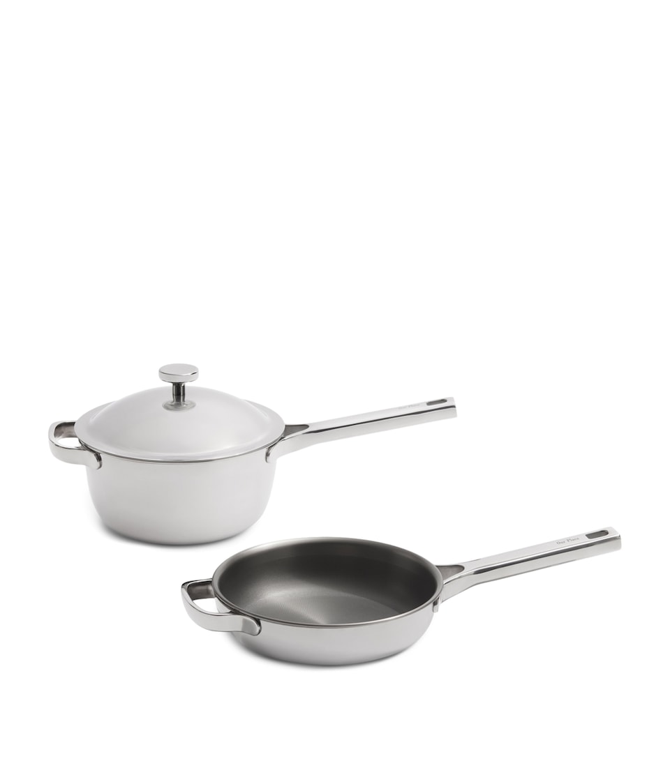 OUR PLACE Titanium Always Pan Pro Mini Cookware Duo Chrome