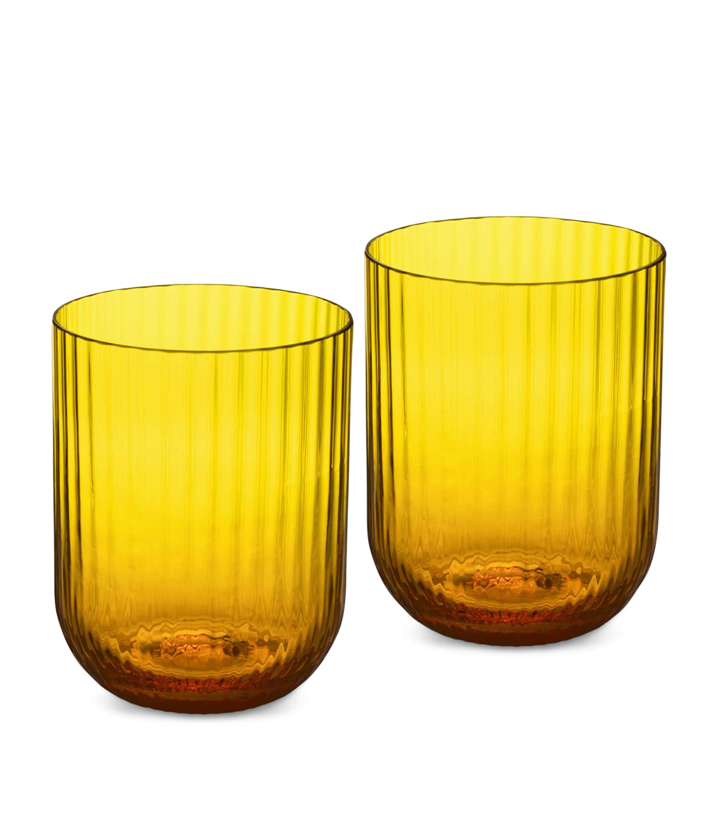 Dolce&Gabbana Casa Set of 2 Carretto Glasses (400ml) Giallo