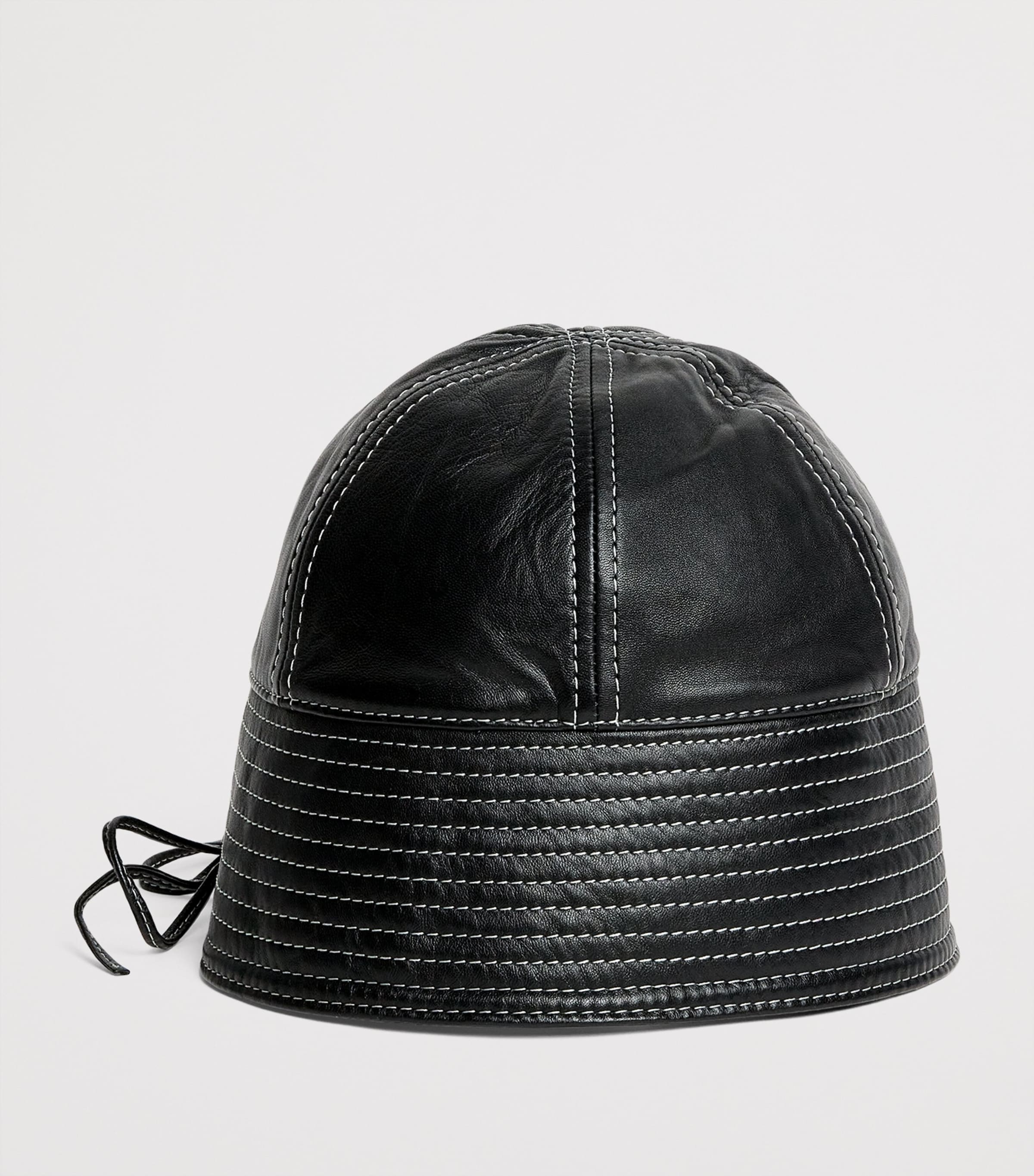 Leather Bucket Hat
