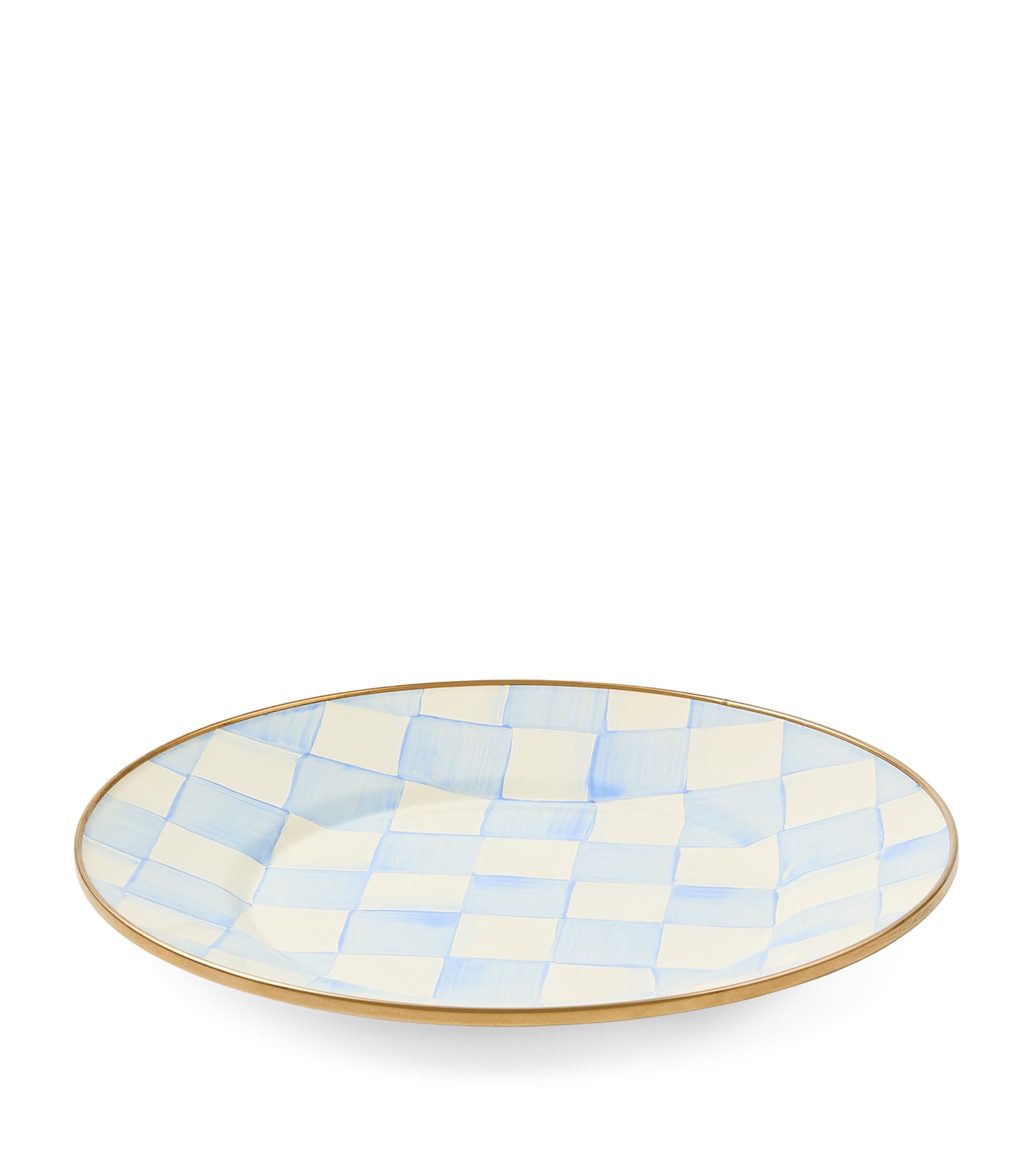 MacKenzie-Childs Sky Check Dessert/Salad Plate (20cm) Blue