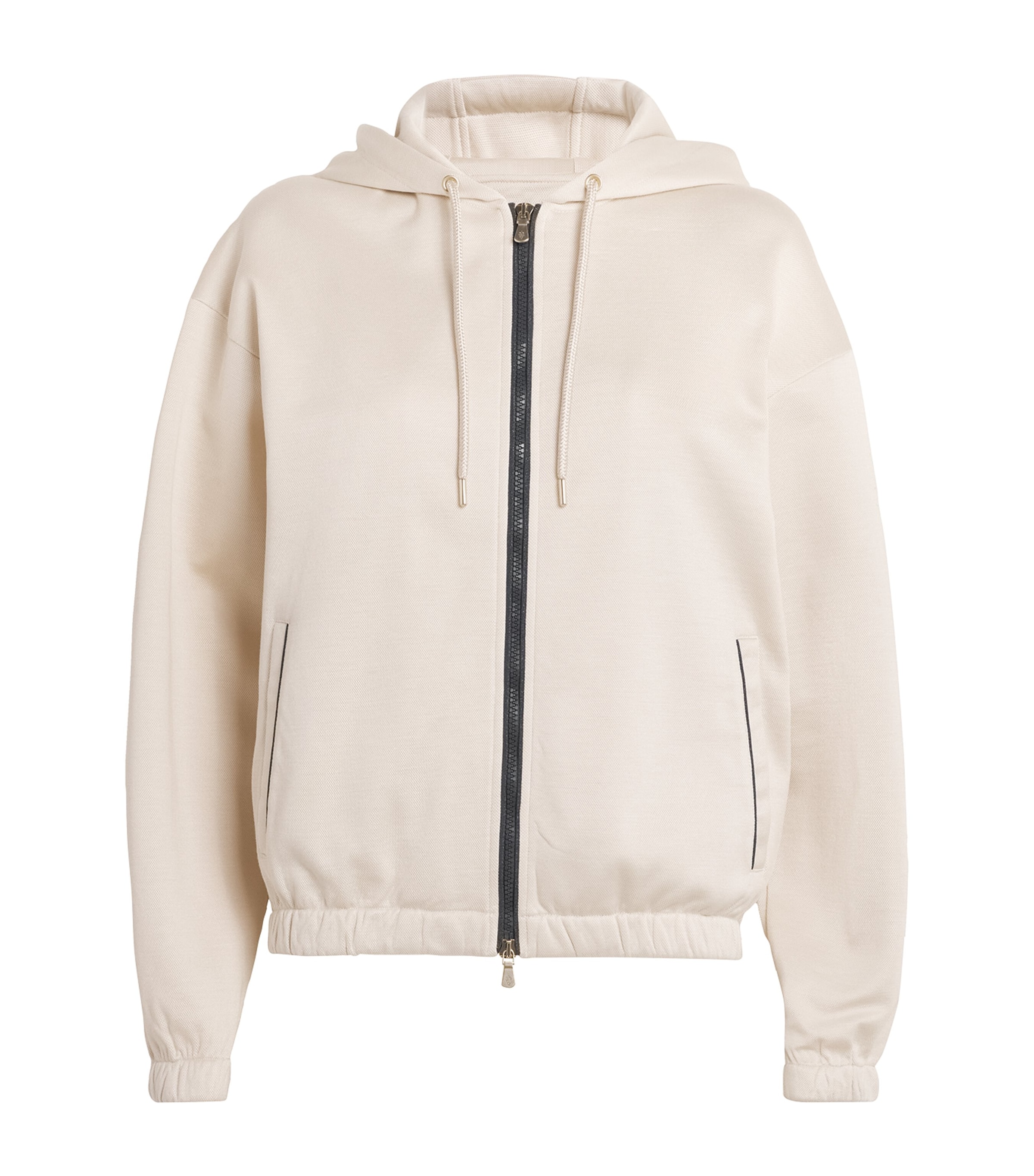 Cotton-Blend Zip-Up Hoodie