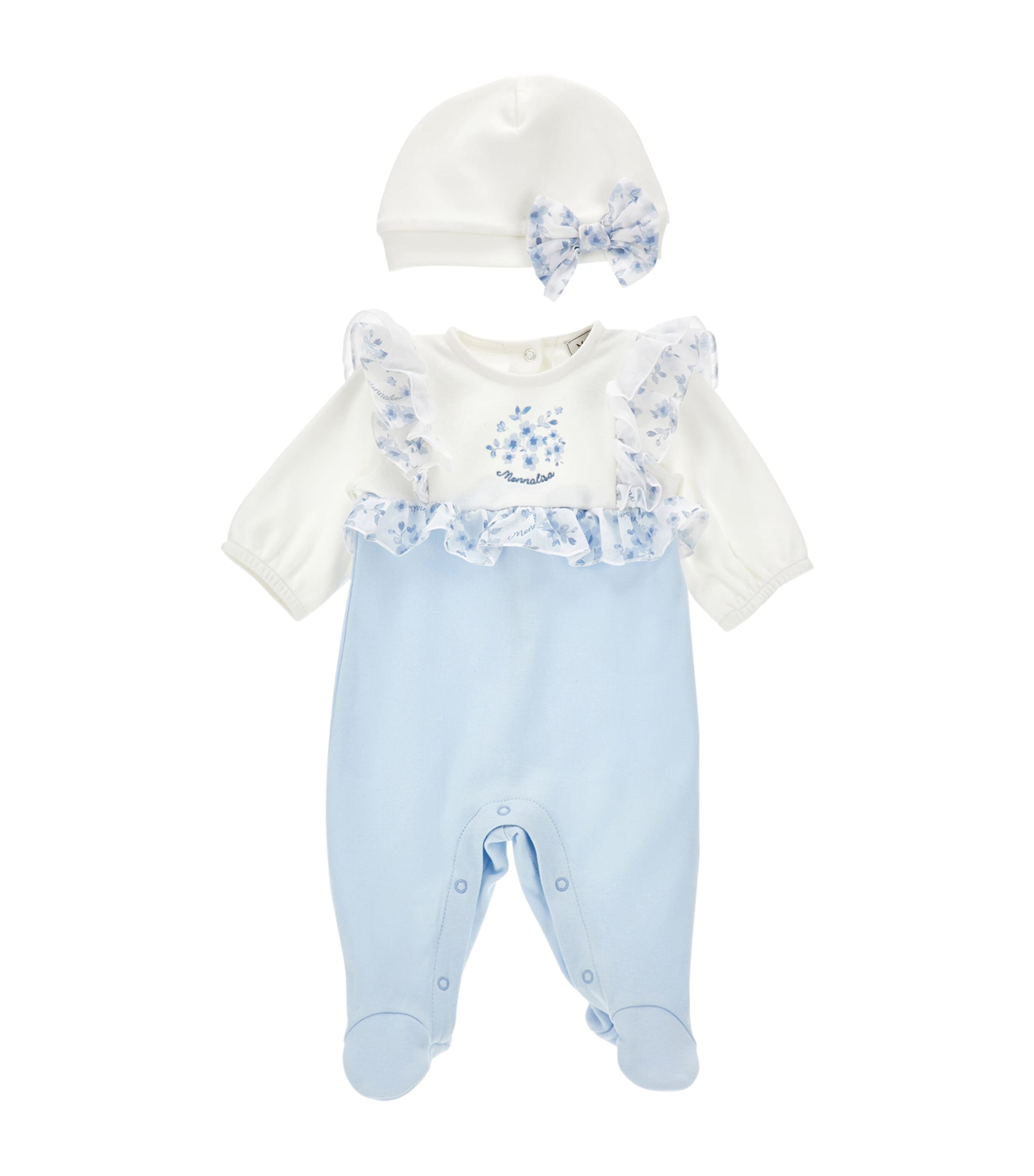 Cotton Floral All-In-One and Hat Set (1-9 Months)