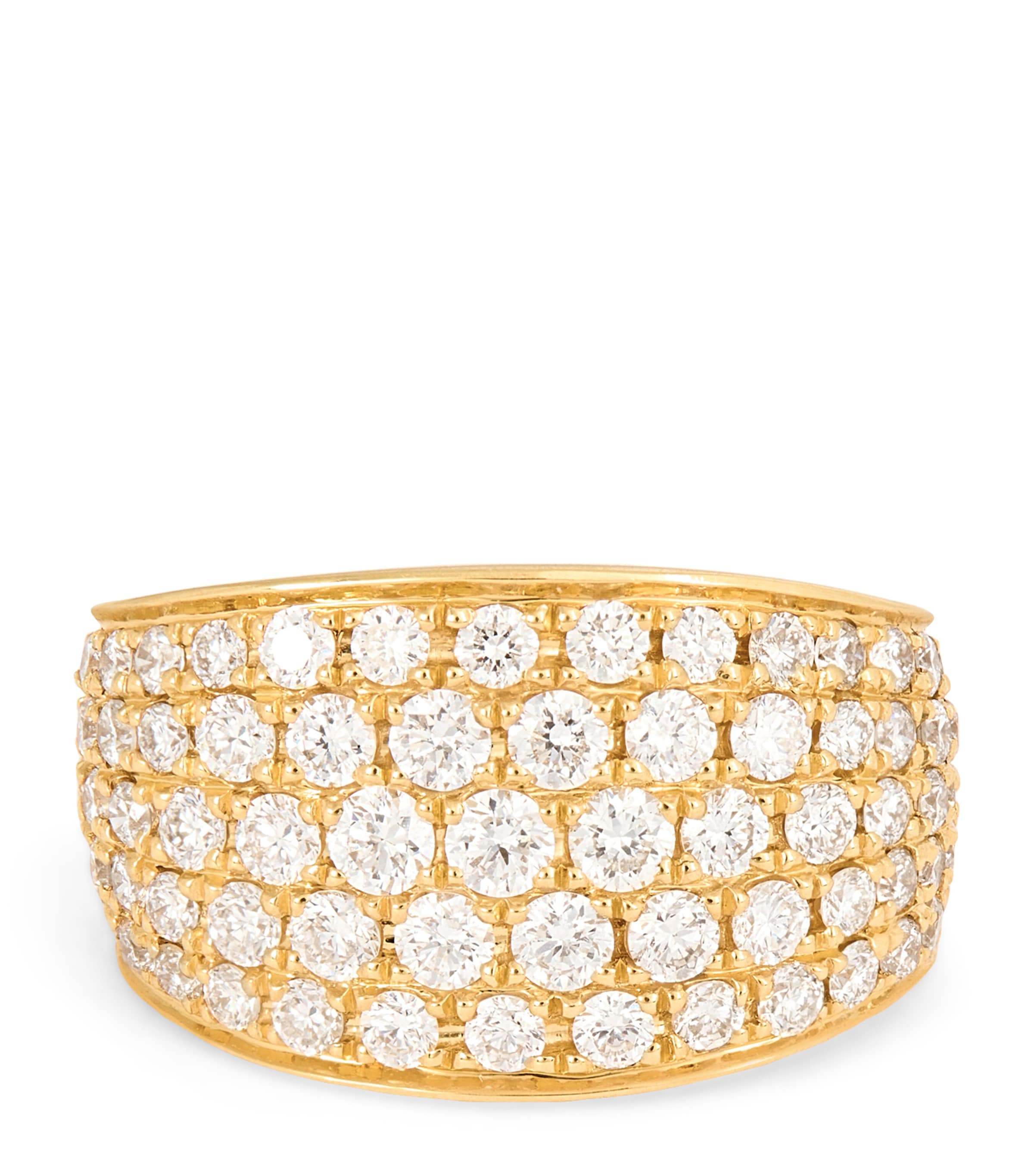 Yellow Gold and Diamond Galaxy Single Ear Cuff