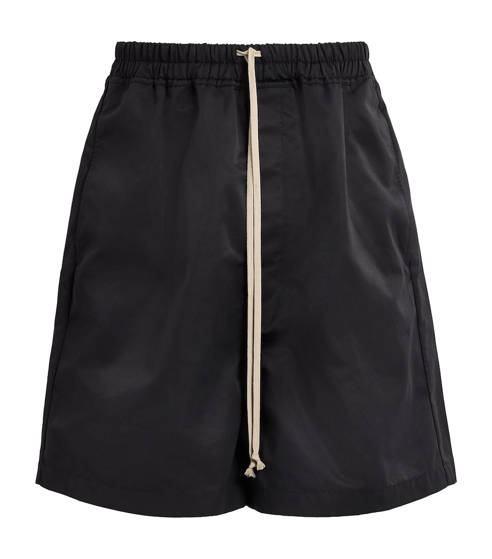 Rick Owens Mens Faun Drawstring Shorts Black