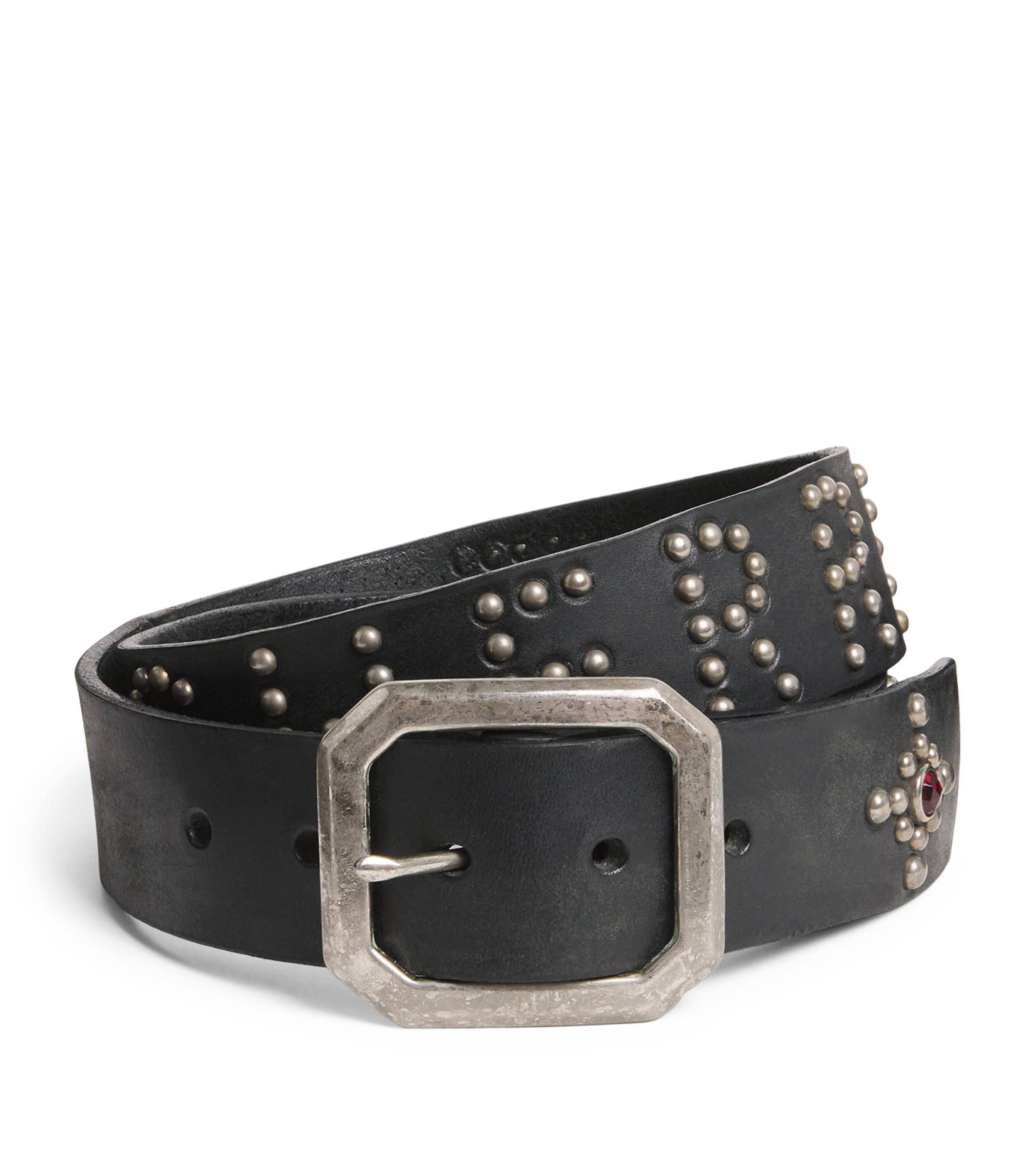 Leather Studded Santa Fe Belt